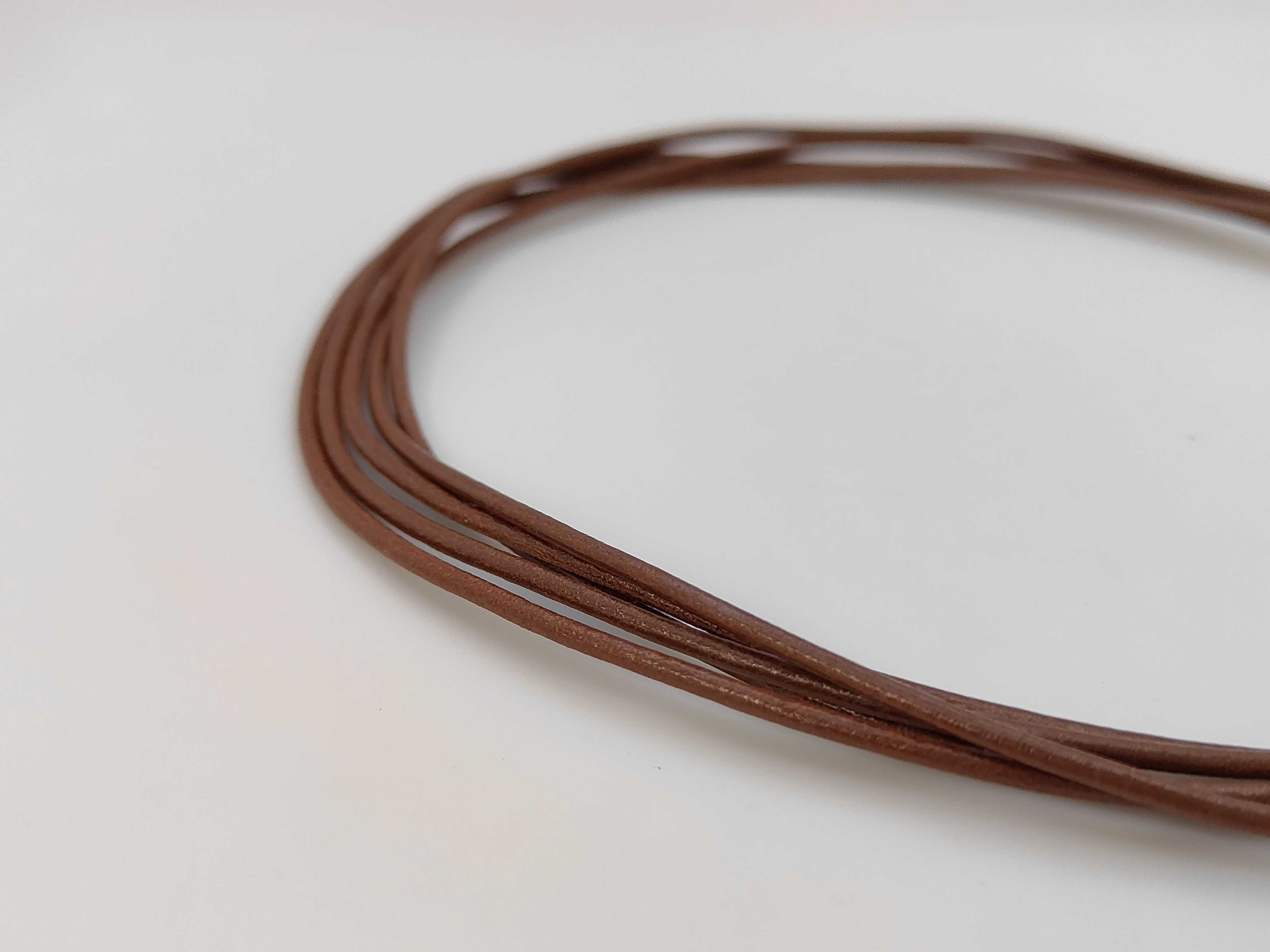 Bulgari Leather Choker Brown Necklace — view 2