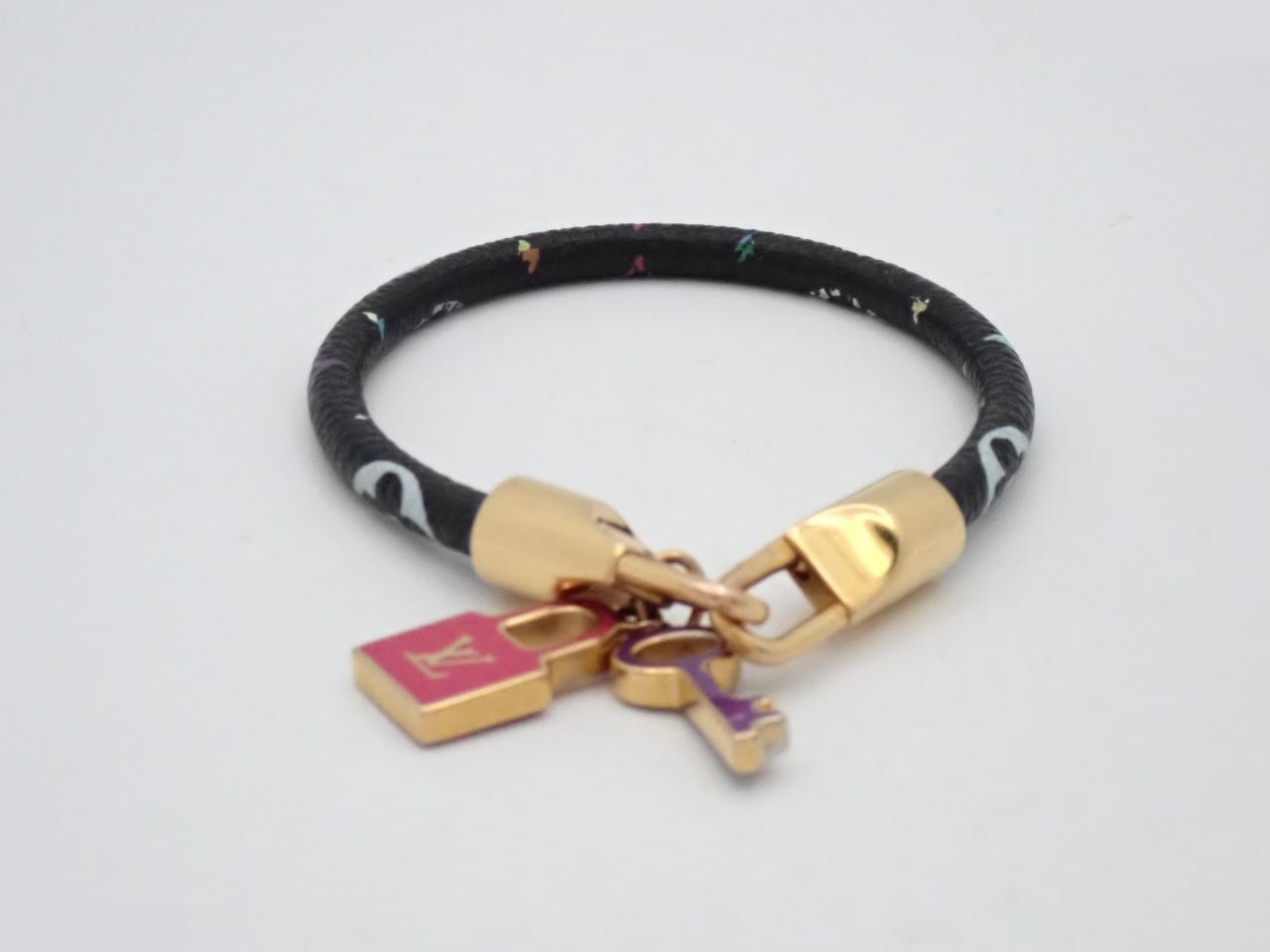 LV Bracelet, Brasslet Lock It, Noir, Wrist size approximately 17cm — view 2