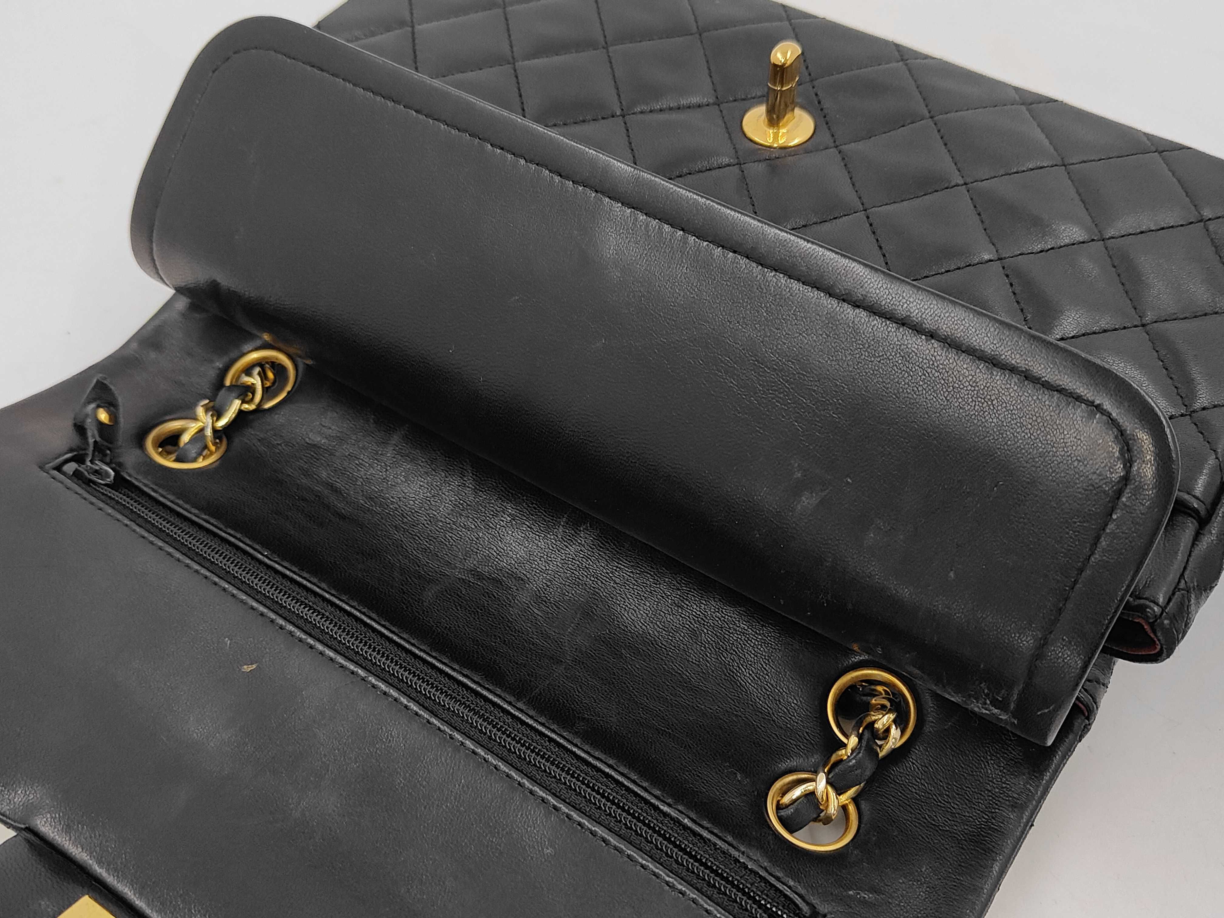 Matelassé 25 Double Flap Double Chain Lambskin Shoulder Bag — view 12