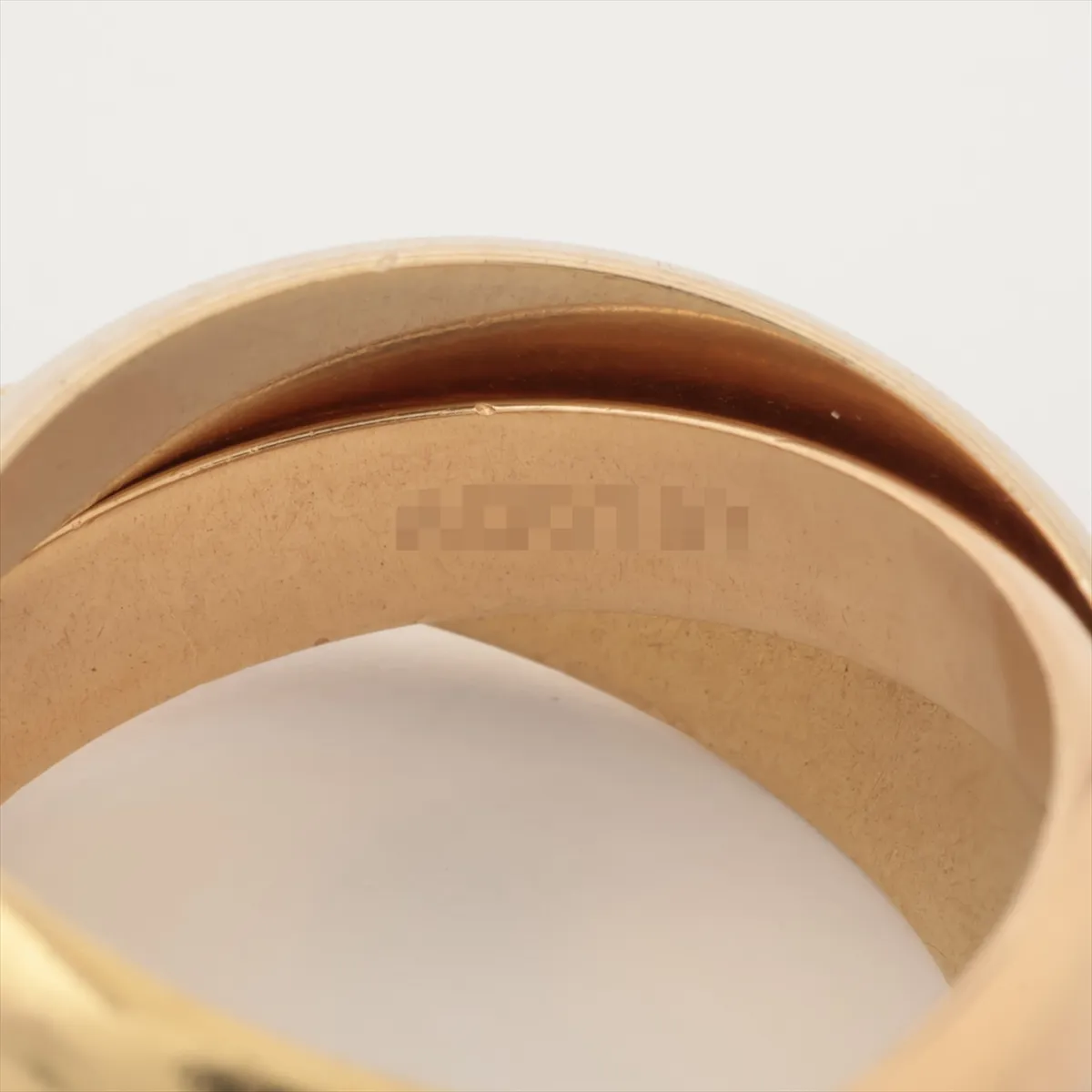 Trinity Ring 750 (Yellow Gold x Pink Gold x White Gold) 10.9g 50 AQ0197 Plating — view 5