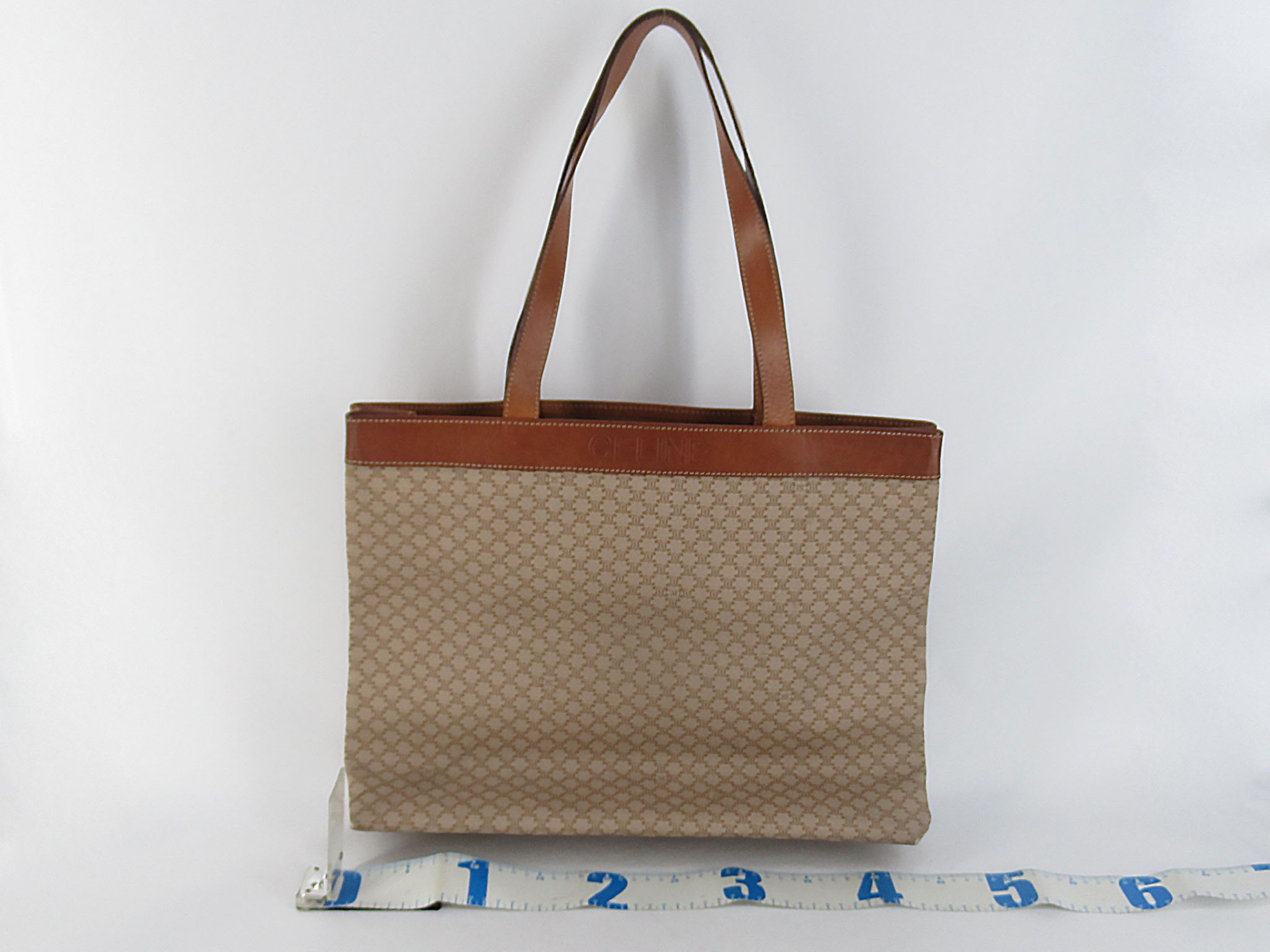 tote bag, Macadam pattern, beige x brown tote bag — view 2