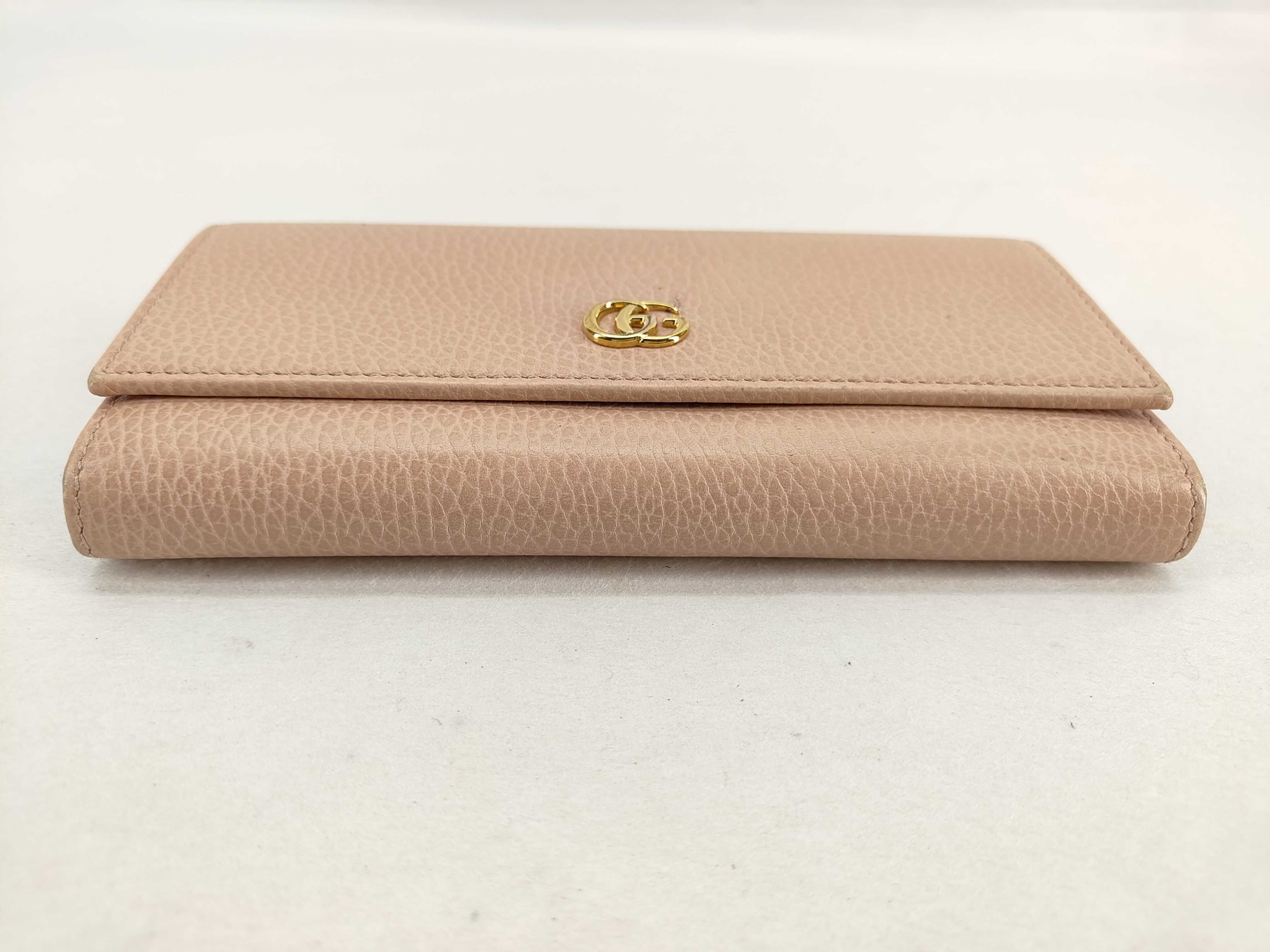 Bi-fold Long Wallet GG Marmont Leather Pink Box Wallet — view 5
