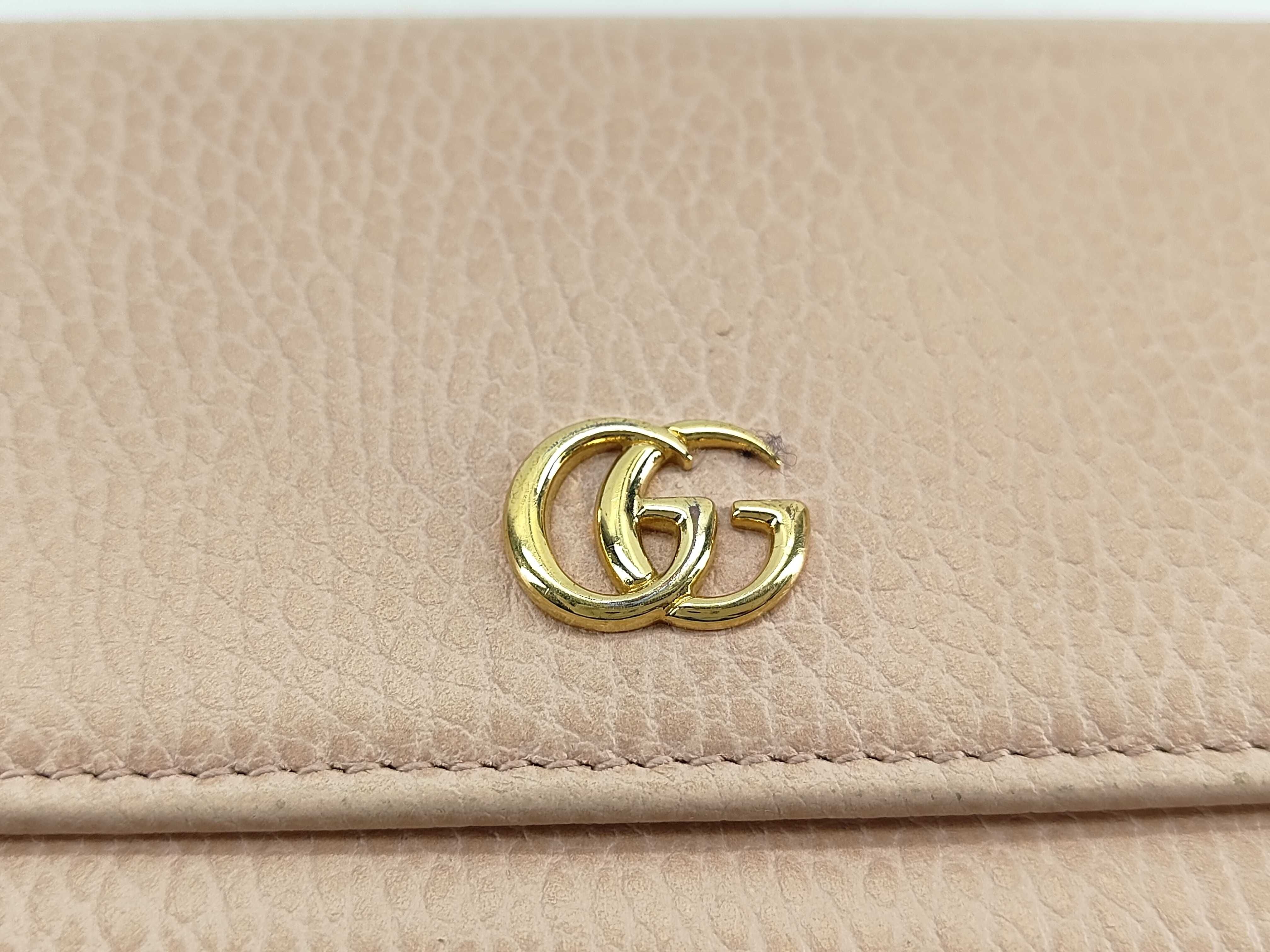Bi-fold Long Wallet GG Marmont Leather Pink Box Wallet — view 8