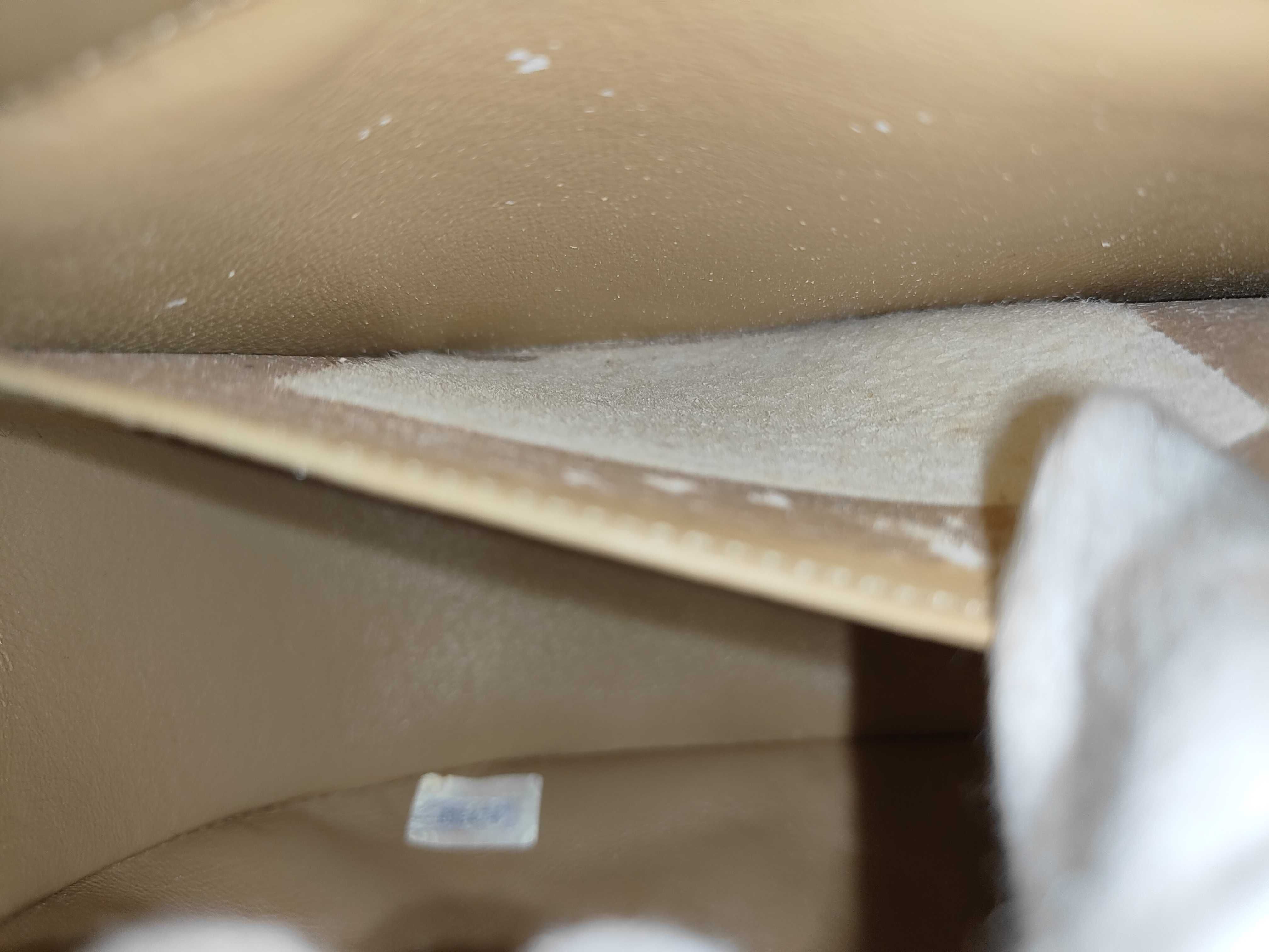 Lambskin Matelassé Half Moon Beige Shoulder Bag (Serial Number 0) — view 13
