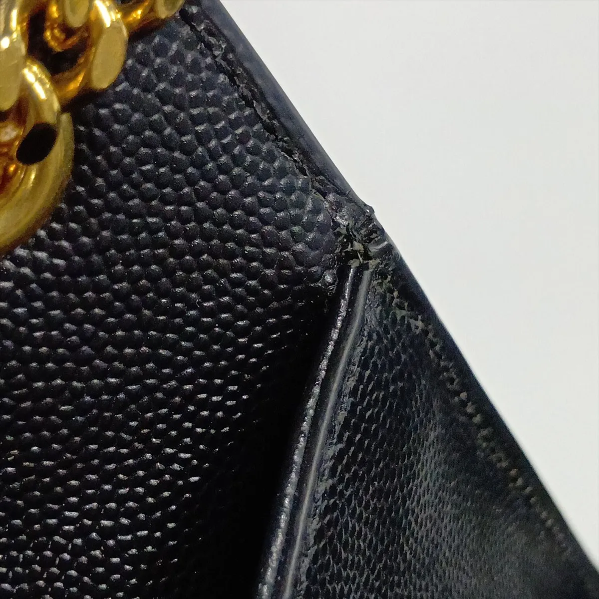 Classic Kate 344620 Leather Chain Shoulder Bag, Black — view 14
