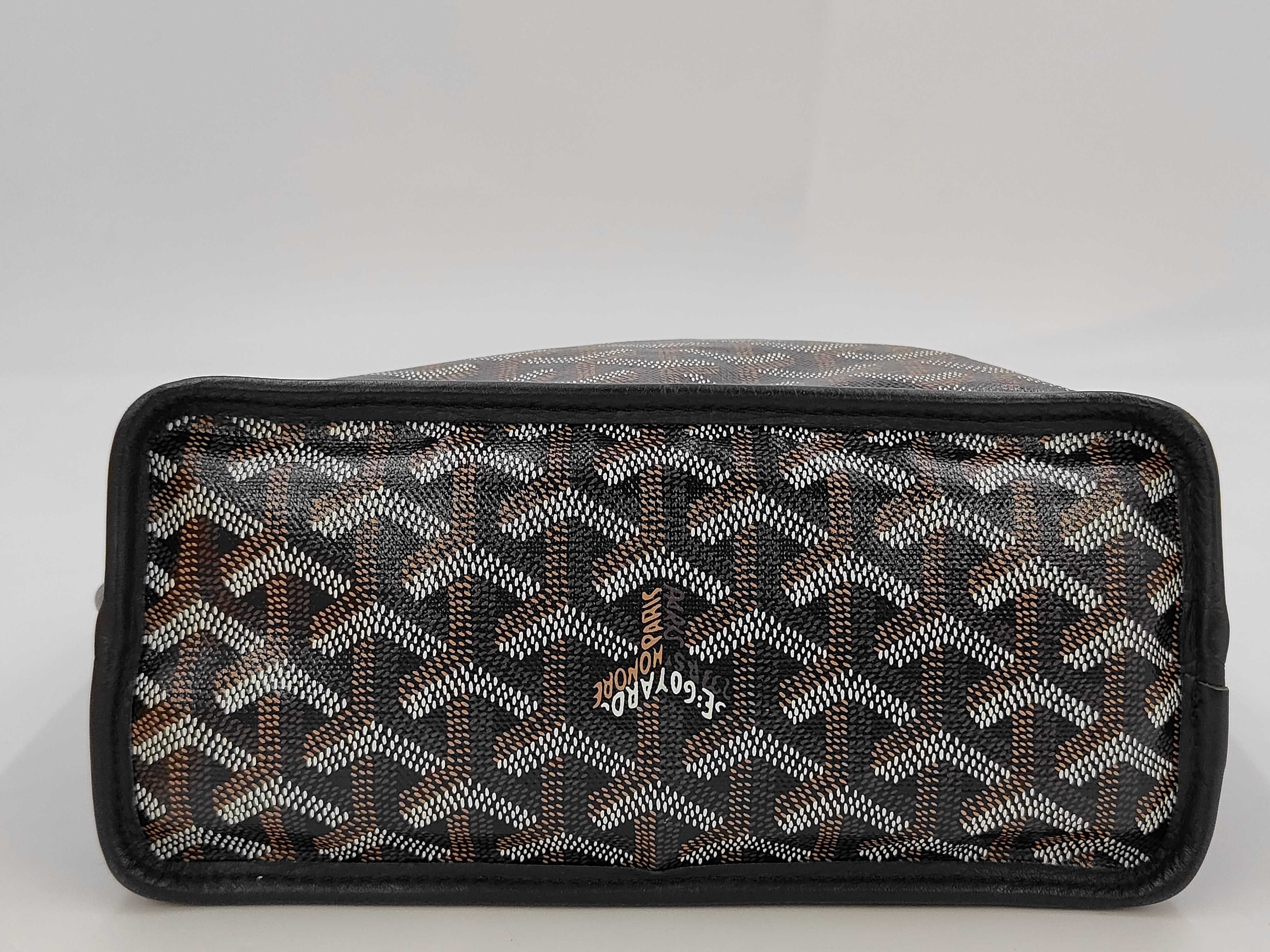 Ange Mini PVC x Leather Handbag, Black Handbag, Bag — view 4