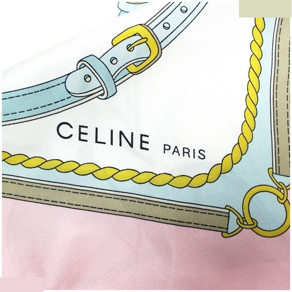 silk scarf with tag, pink. — view 4
