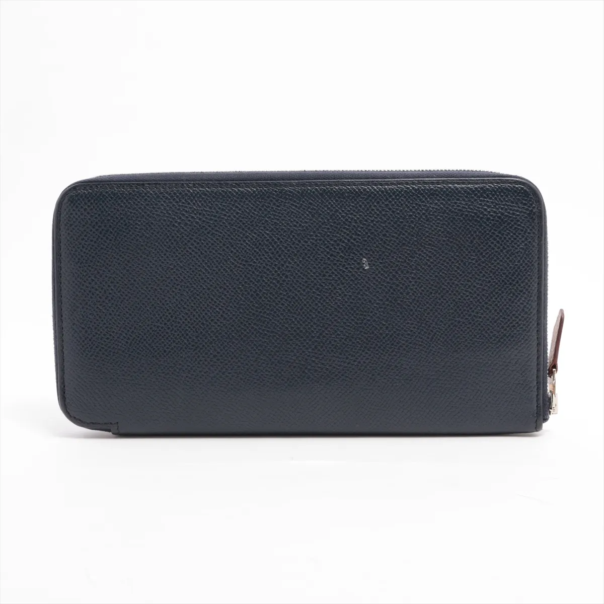 Azap Long Silk In Veau Epsom Round Zip Wallet Navy Silver Hardware A: 2017 — view 2