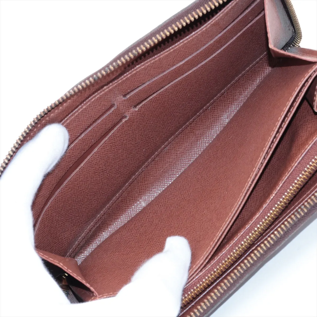 Monogram Zippy Wallet M60017 CA0111 Brown Round Zip Wallet — view 5