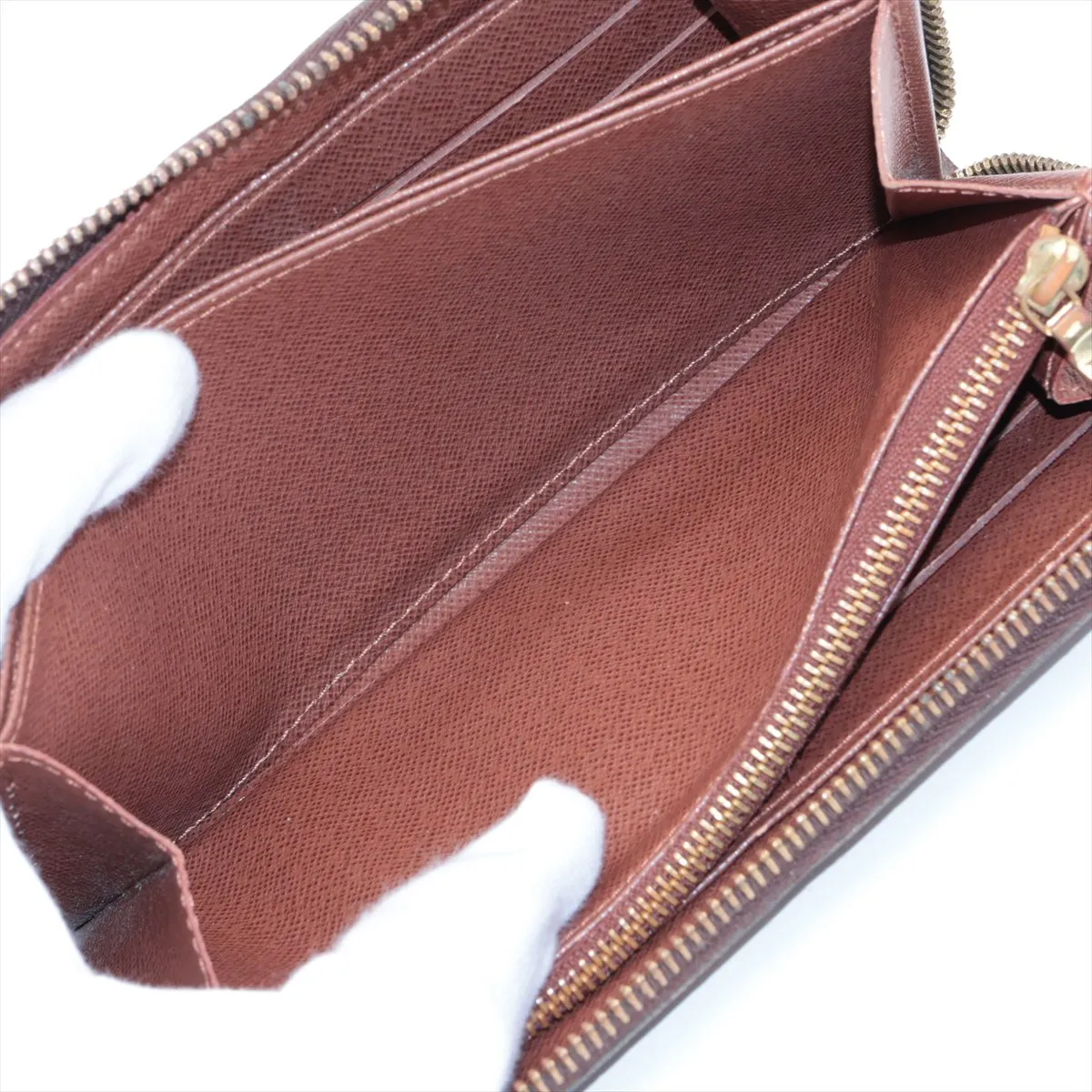 Monogram Zippy Wallet M60017 CA0111 Brown Round Zip Wallet — view 7