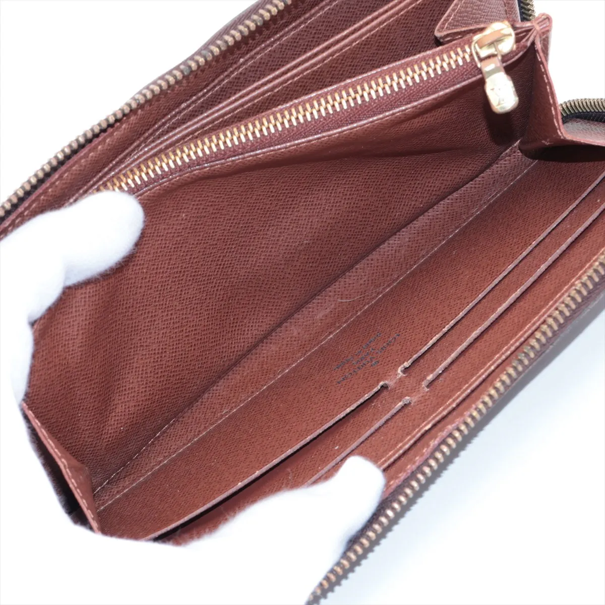 Monogram Zippy Wallet M60017 CA0111 Brown Round Zip Wallet — view 8