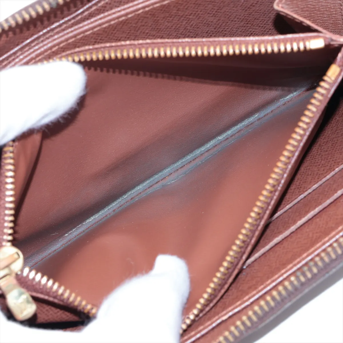 Monogram Zippy Wallet M60017 CA0111 Brown Round Zip Wallet — view 10