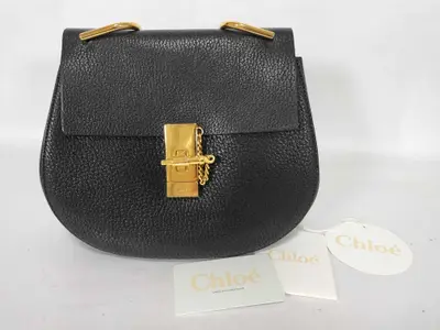 Drew Small Leather Chain Shoulder Bag