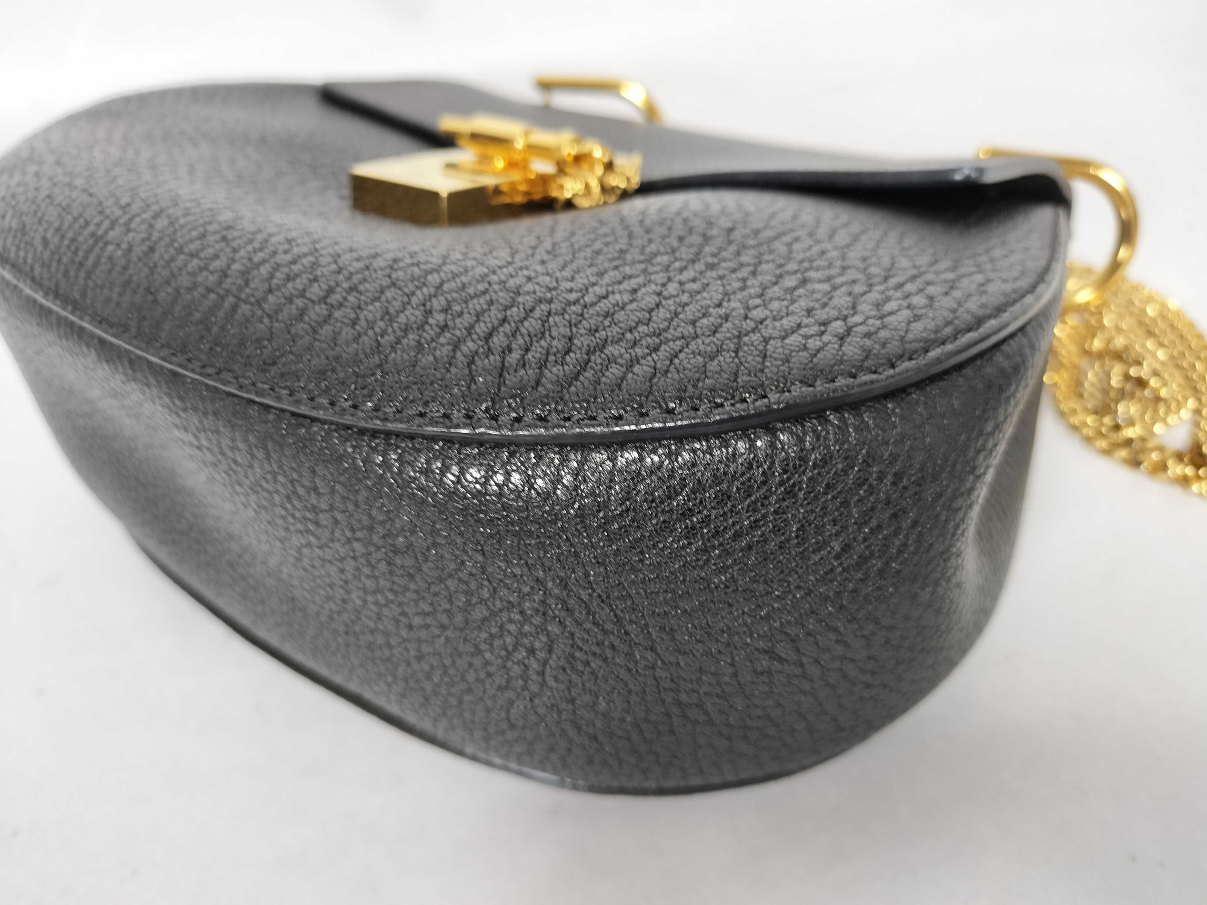 Drew Small Leather Chain Shoulder Bag — view 6