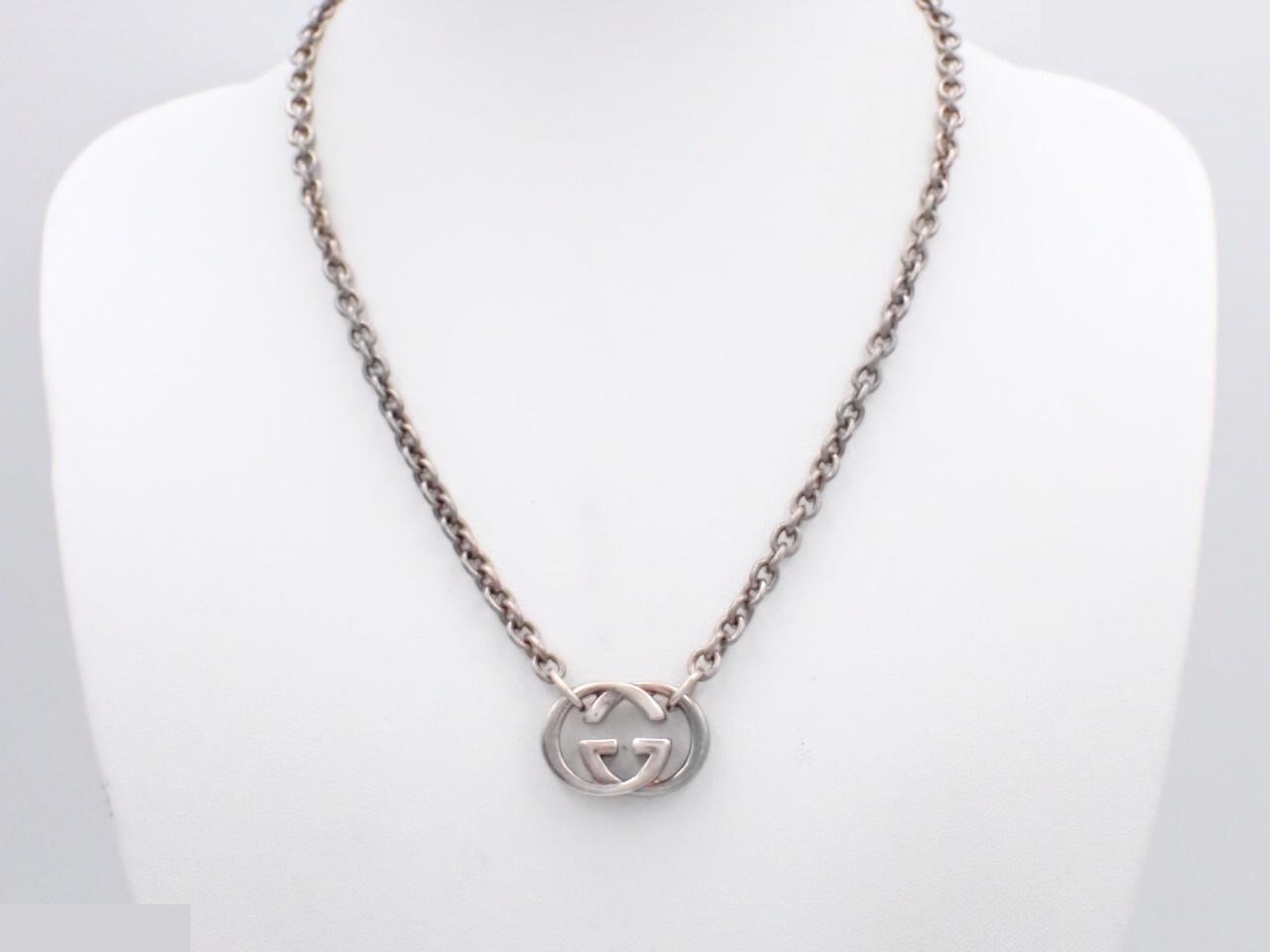 Interlocking G Necklace, AG925, 28.0g, Chain approx. 42cm — view 3