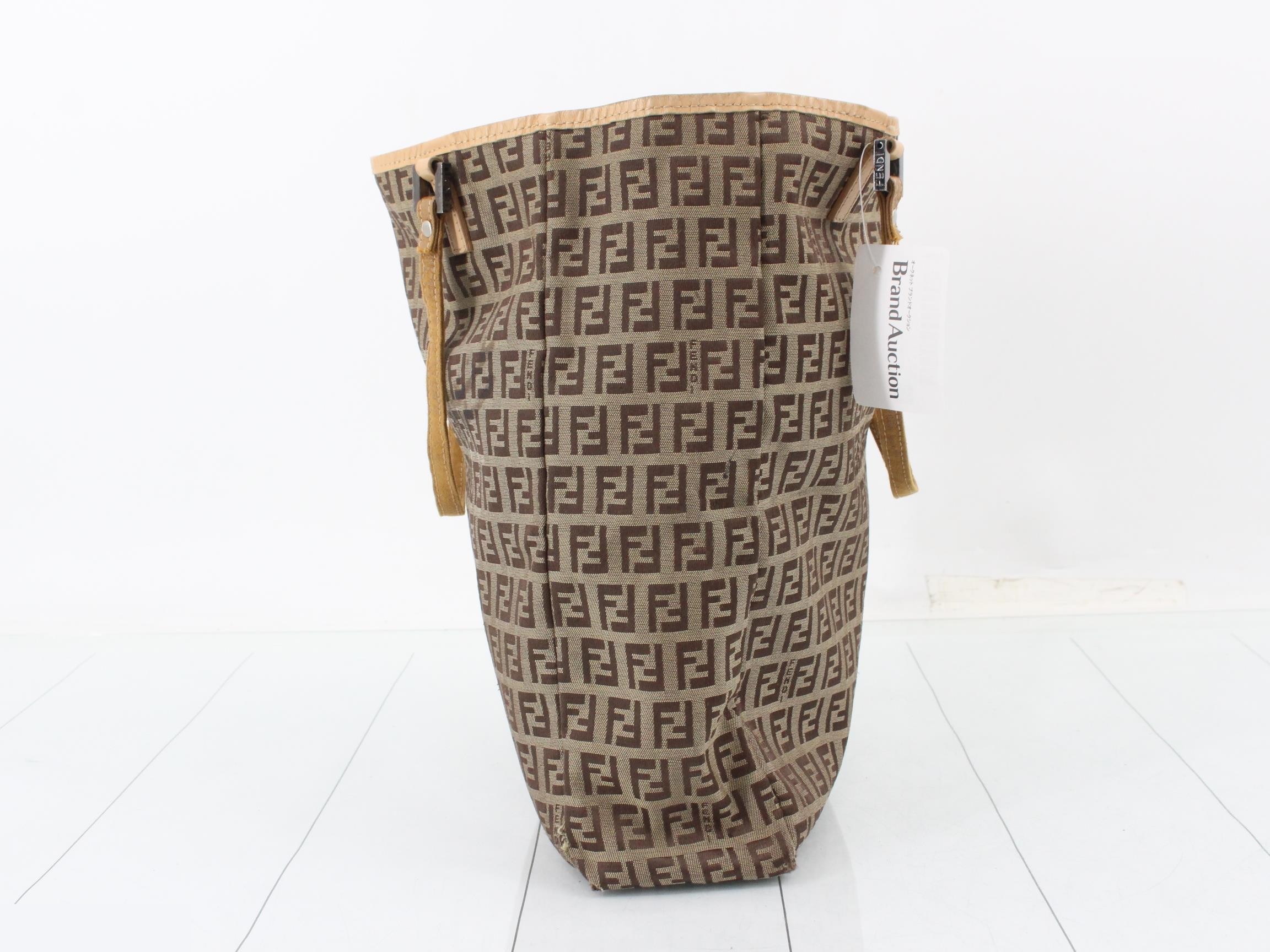 Canvas Zucchino Handbag Brown — view 4