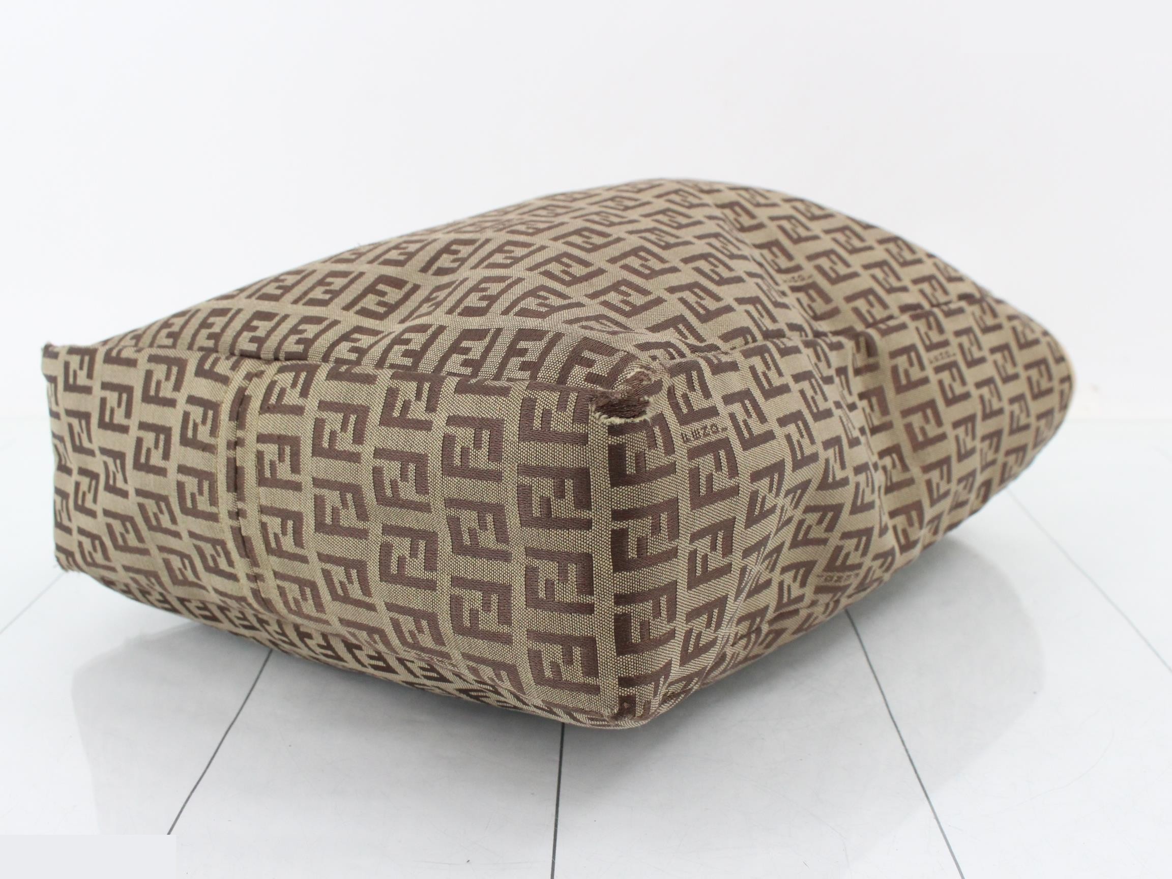 Canvas Zucchino Handbag Brown — view 6