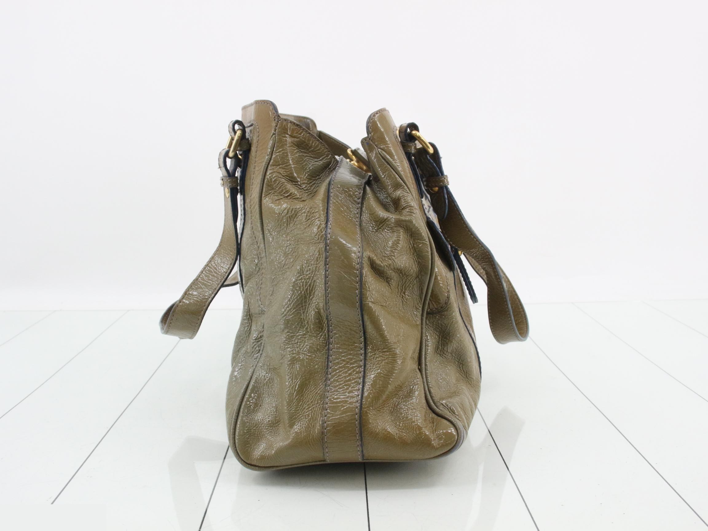 Enamel bag/handbag, green — view 4
