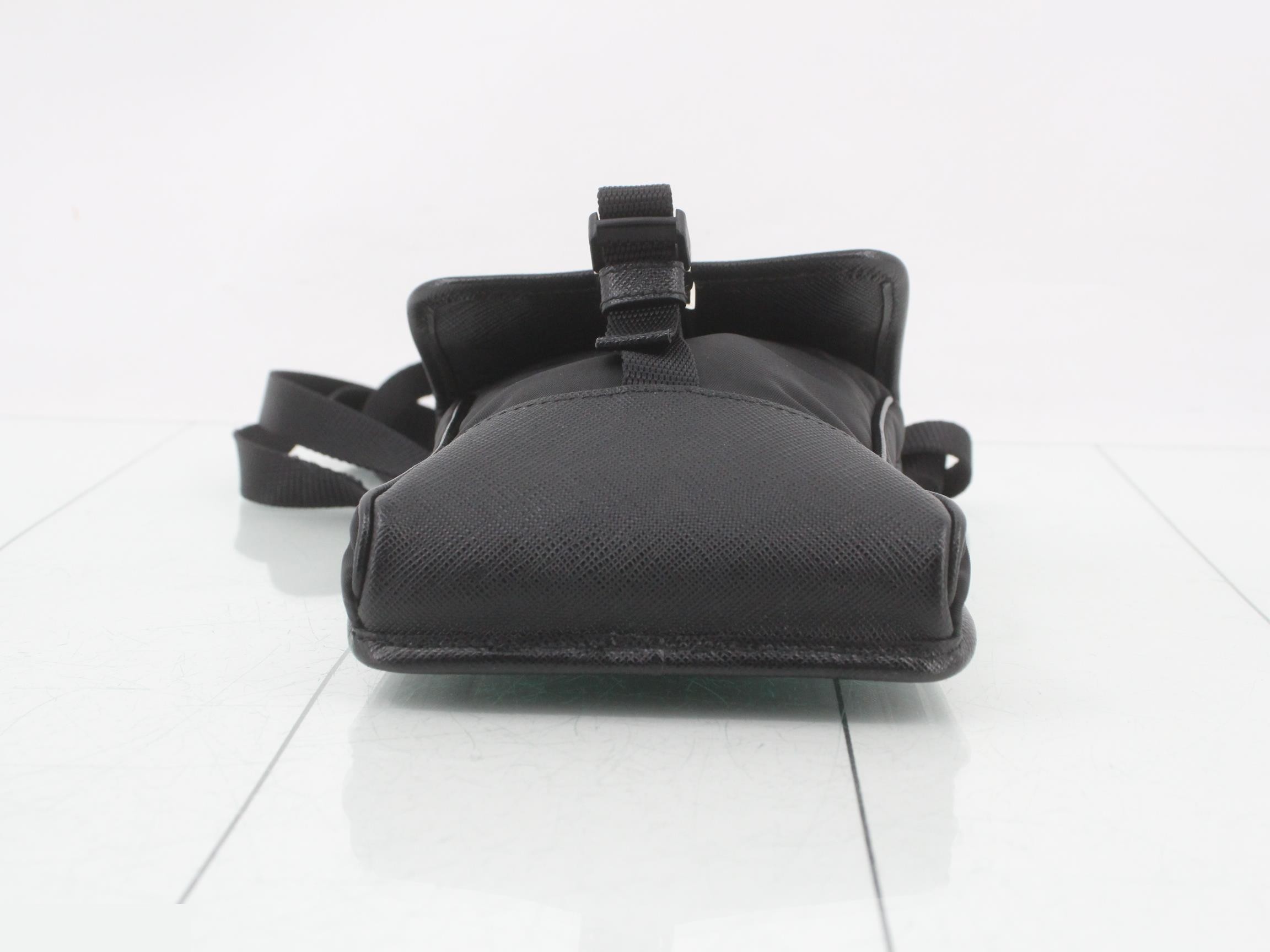 Nylon Saffiano Phone Case Shoulder Bag — view 3