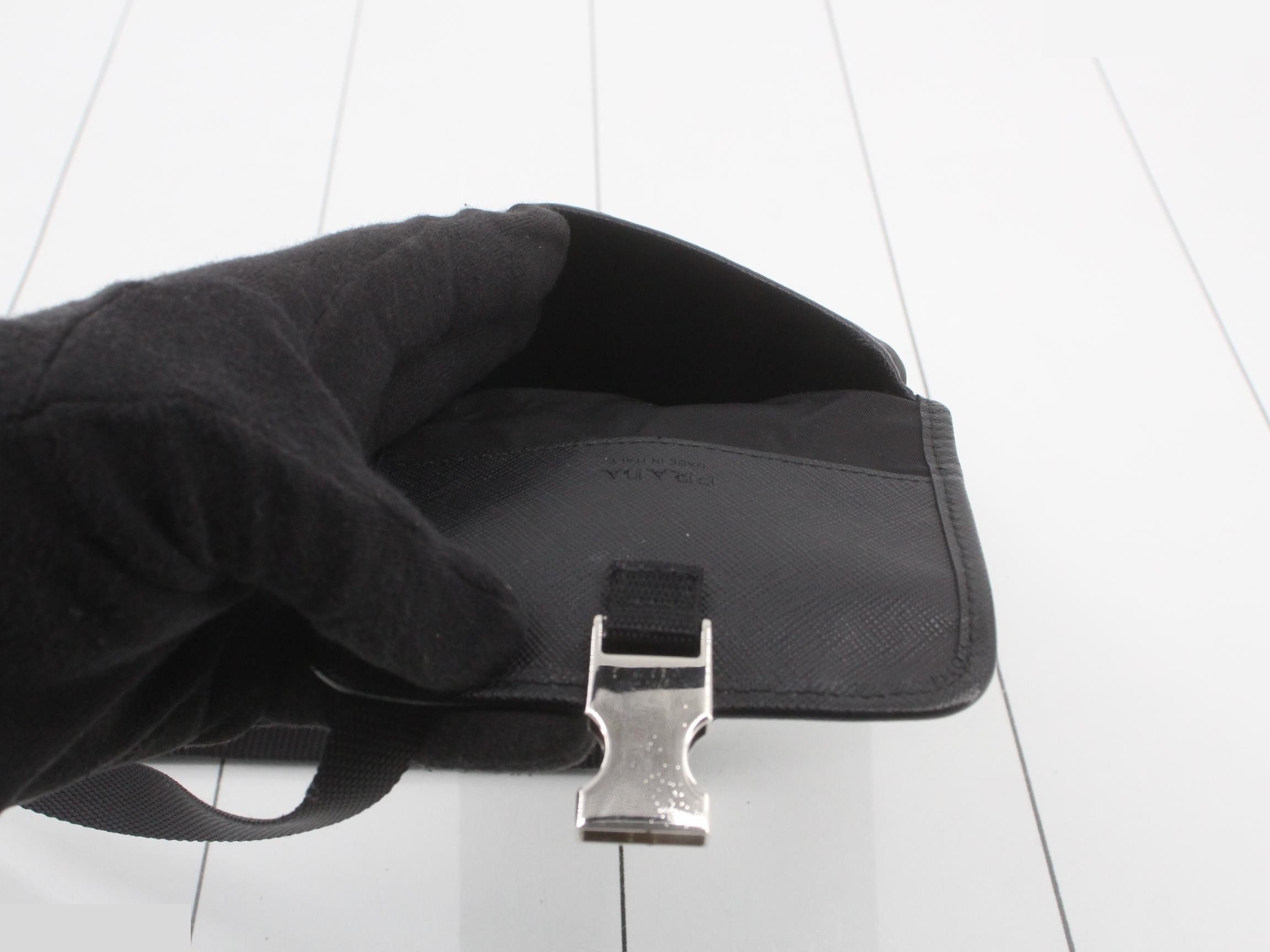 Nylon Saffiano Phone Case Shoulder Bag — view 4