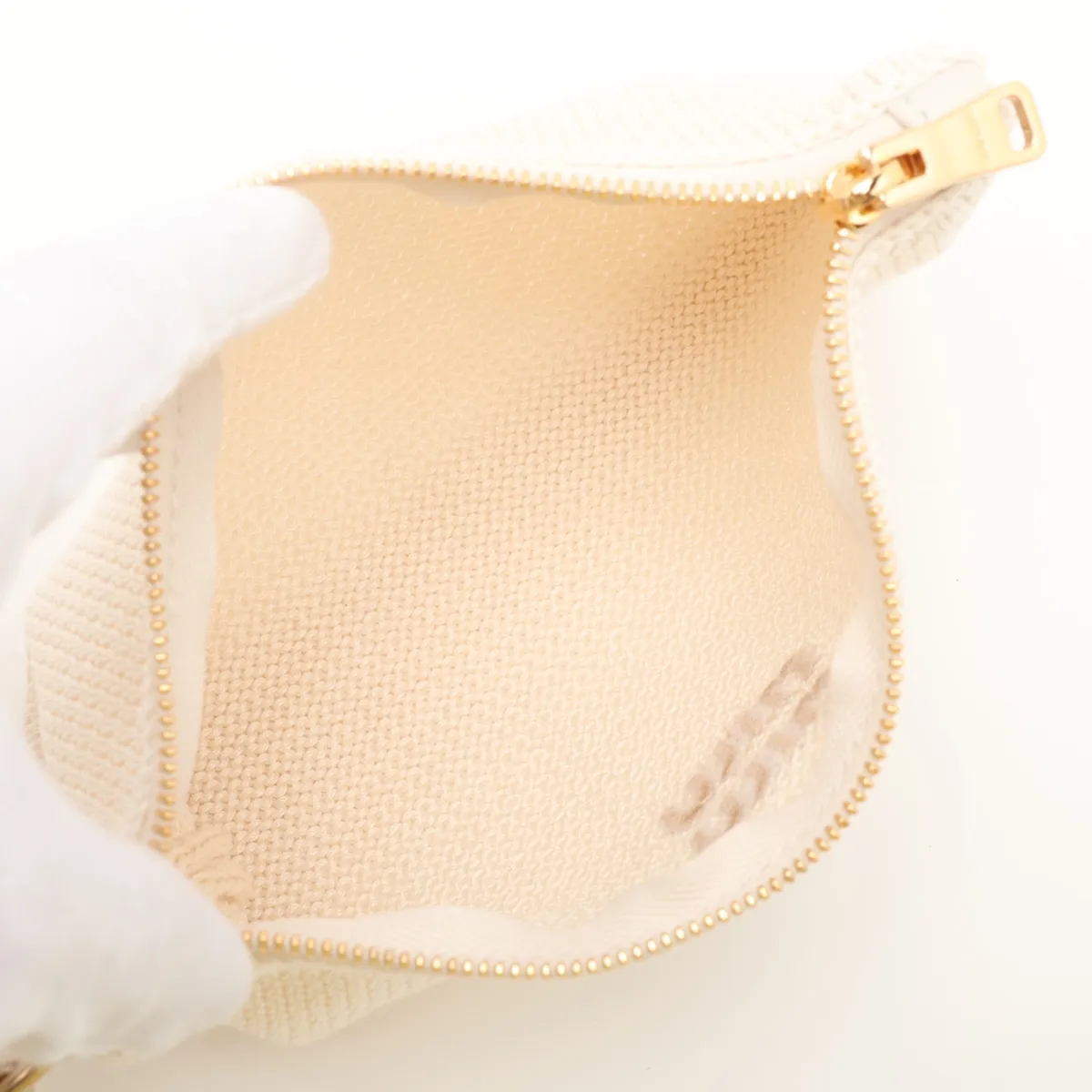 Ivy Cotton x Leather 2-Way Handbag White 5BG281 — view 9