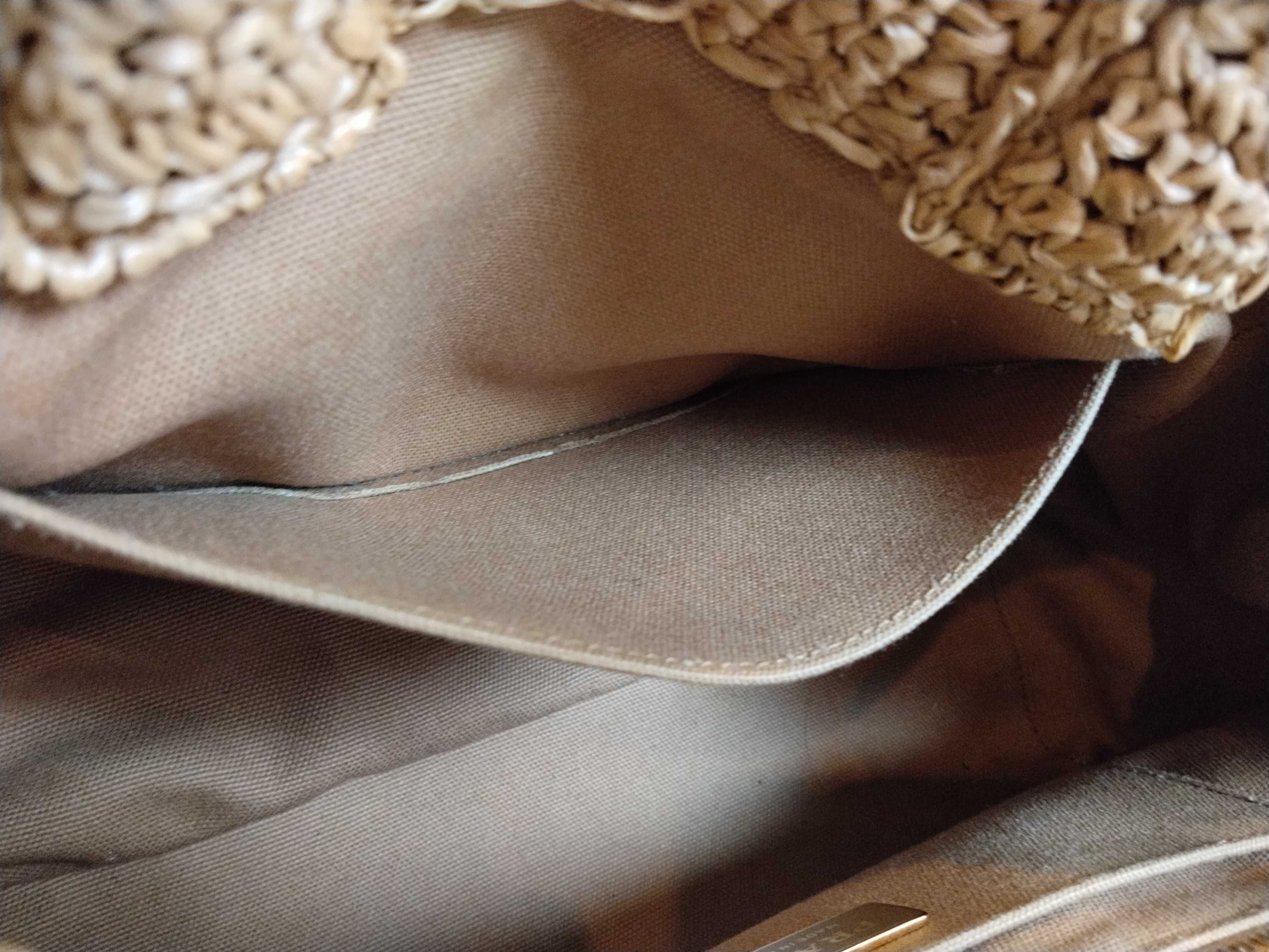 Raffia 2-Way Handbag Beige 1BG153 Handbag — view 12