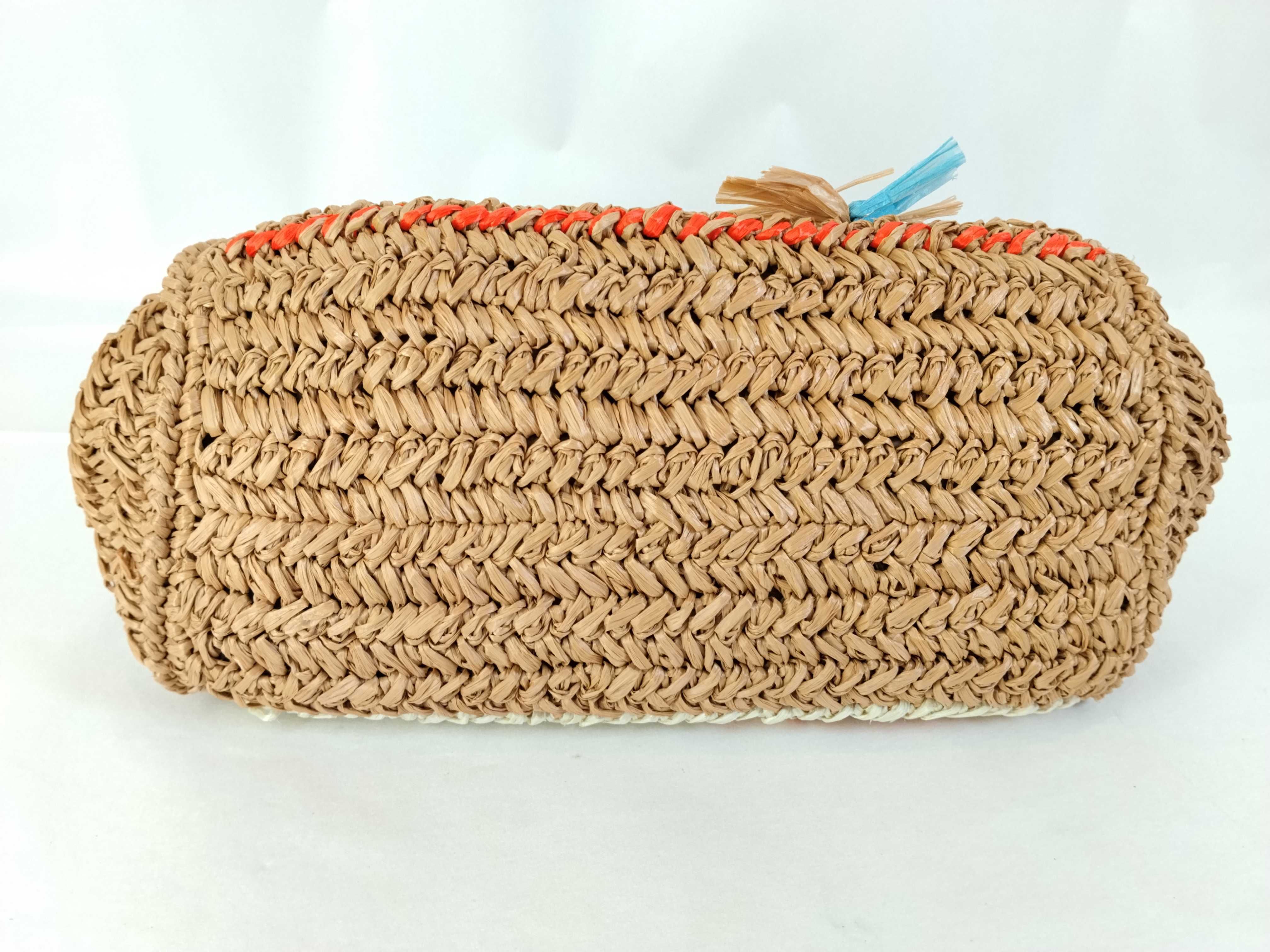 Raffia 2-Way Handbag Beige 1BG153 Handbag — view 7