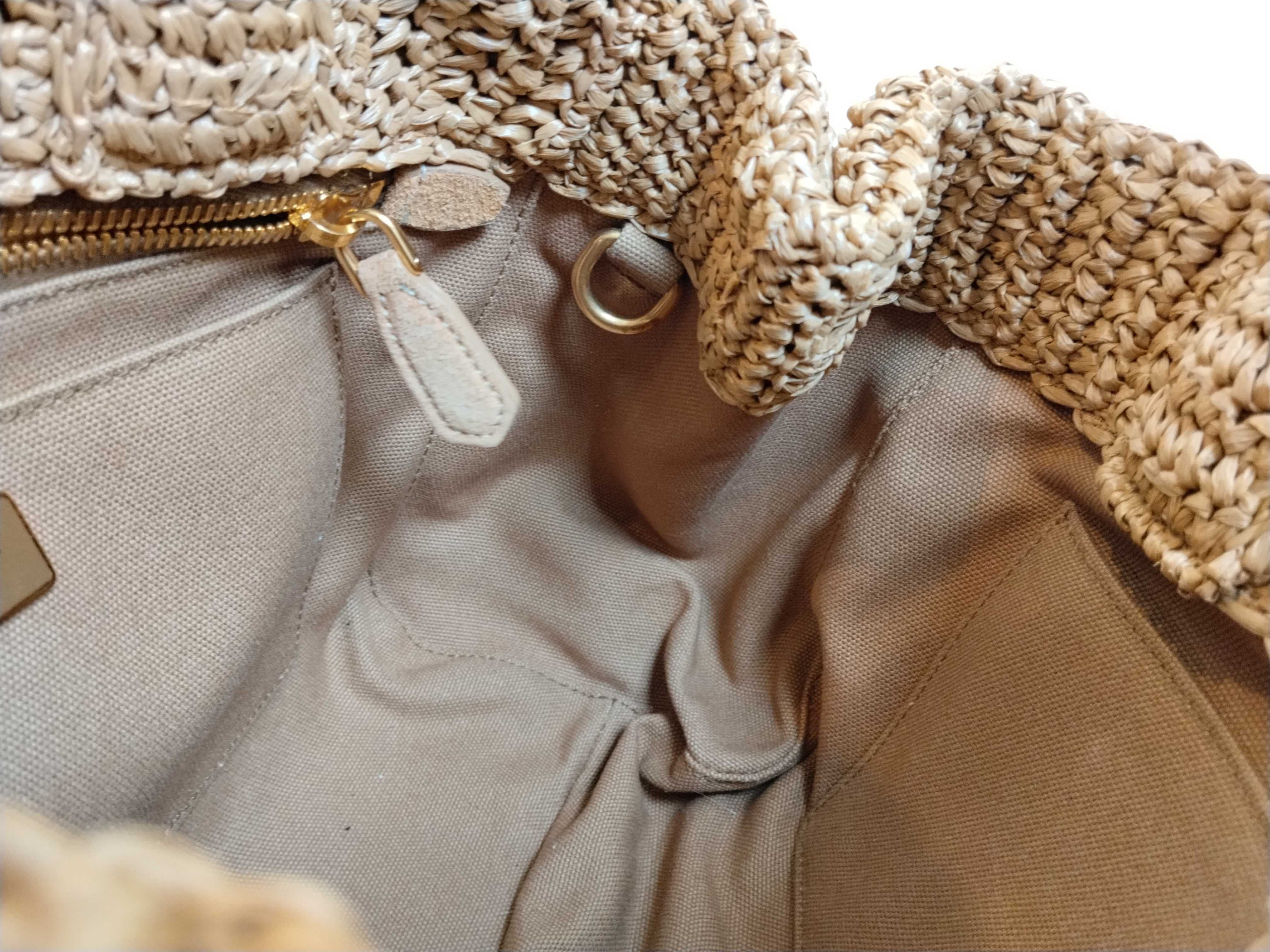 Raffia 2-Way Handbag Beige 1BG153 Handbag — view 9