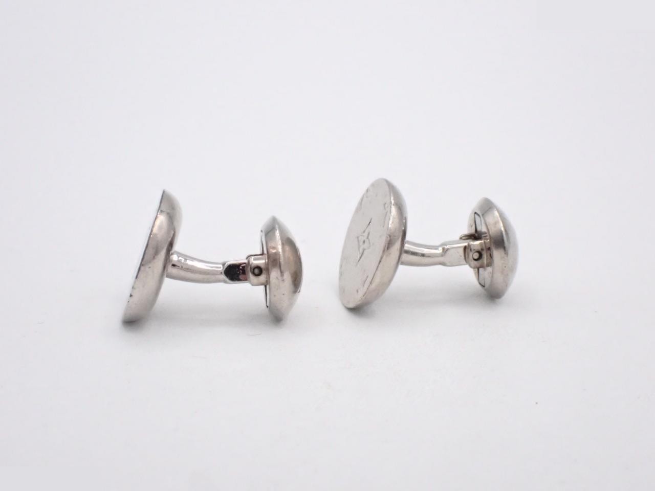 Monogram Cufflinks, Silver — view 3