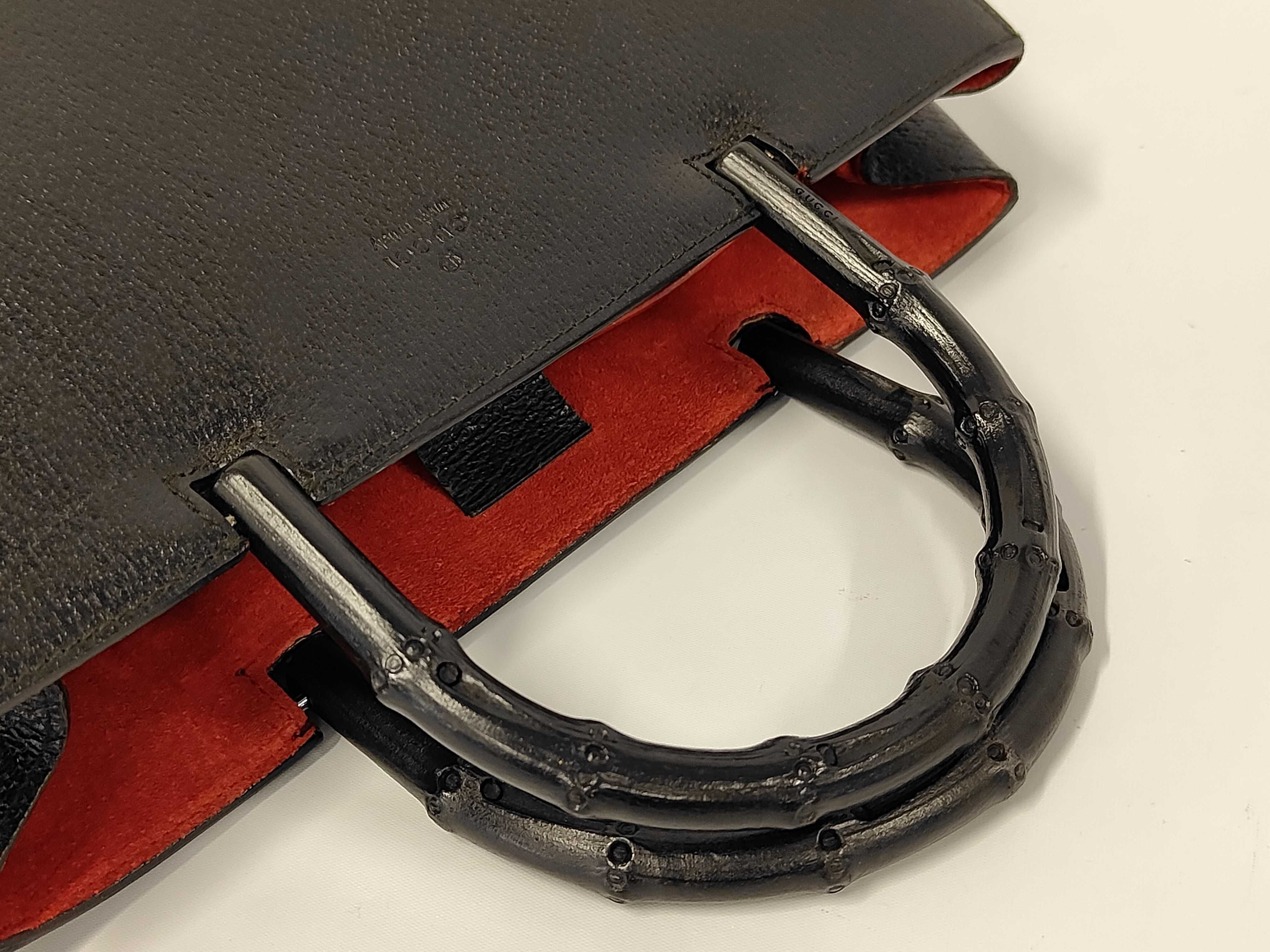 Bamboo Handbag Leather Black 2.106 - Handbag — view 3