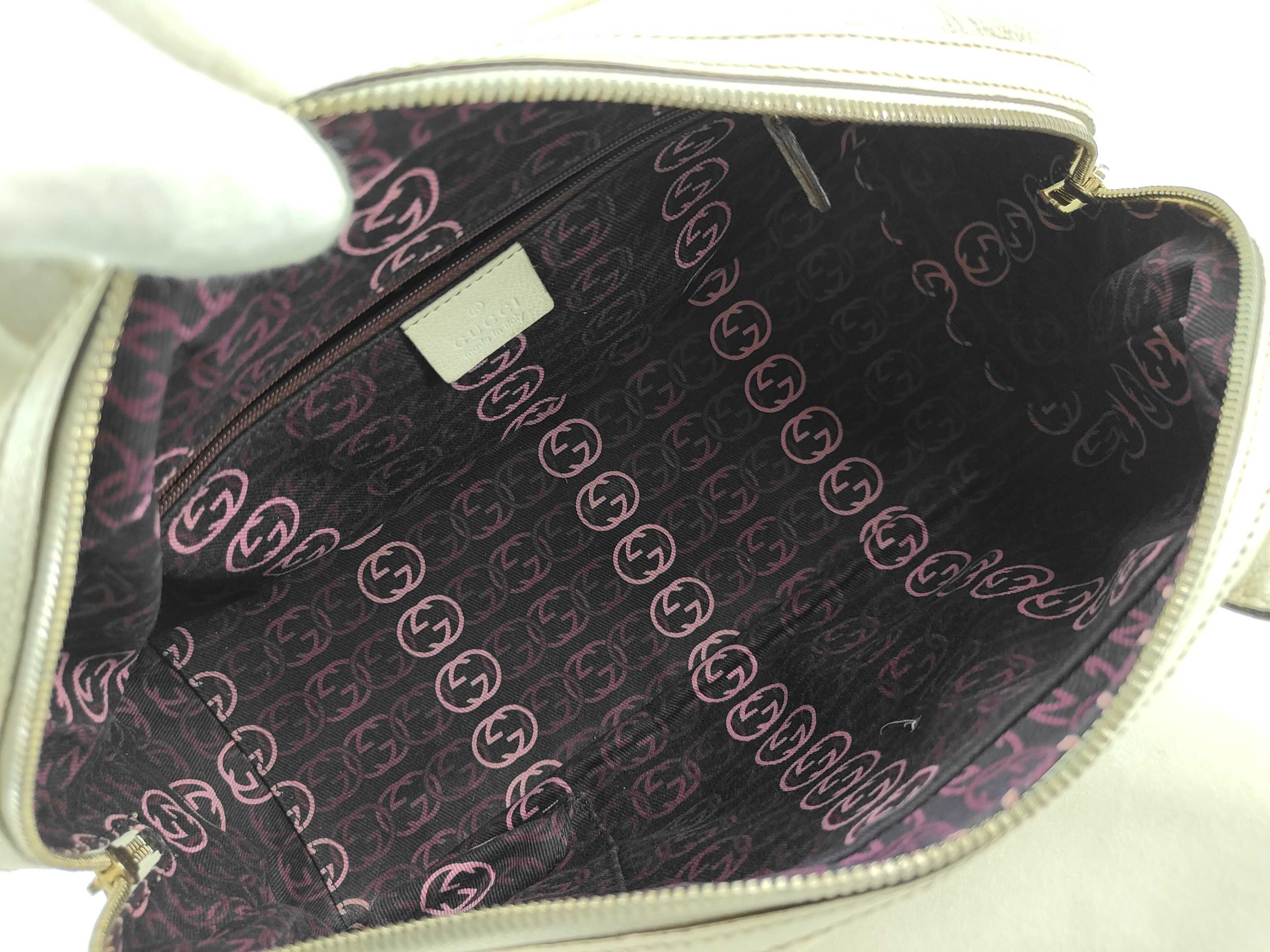 Webbing GG Logo Jacquard Ribbon Tote Bag 161720 Boston Bag — view 11