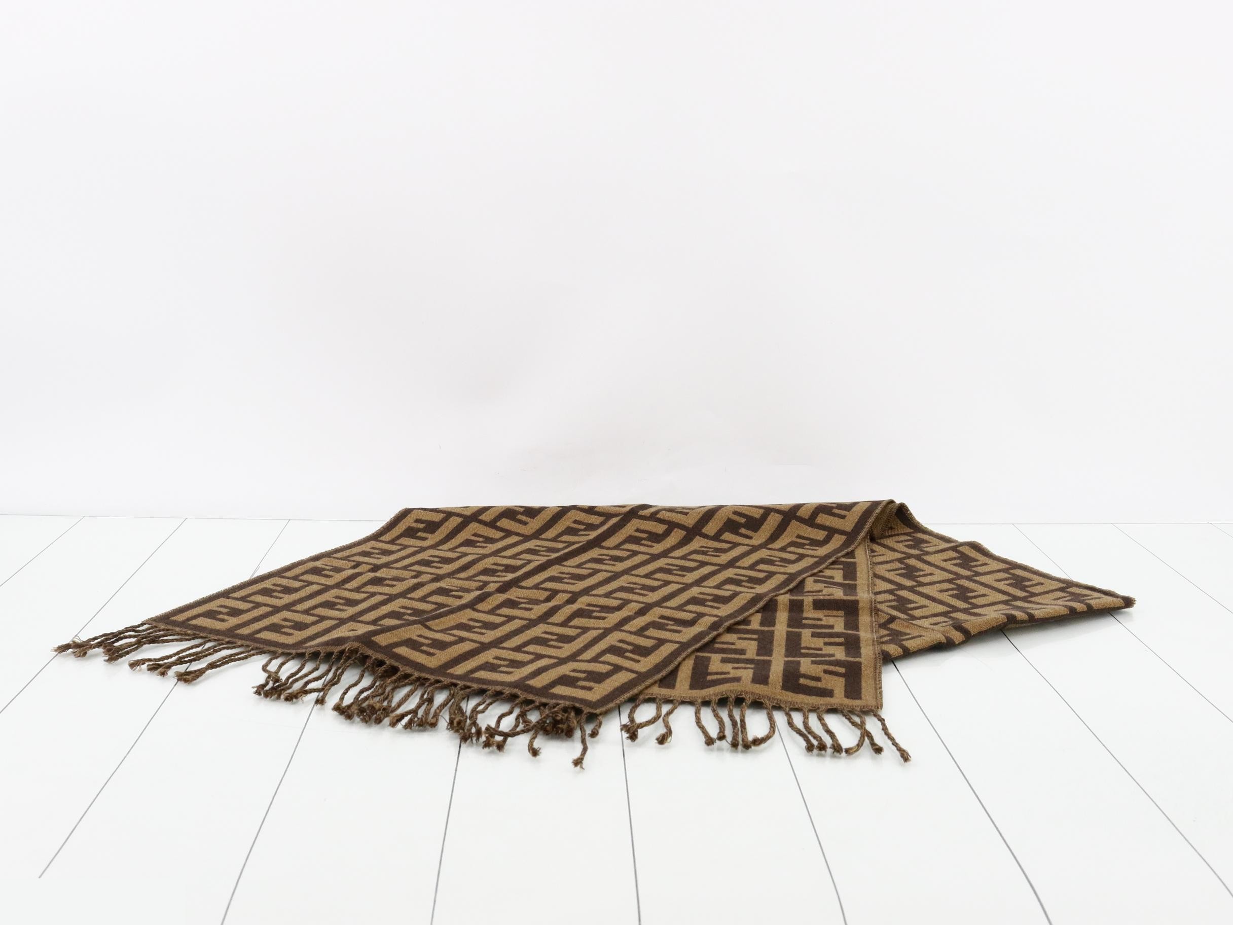 Zucca Scarf, Brown — view 2