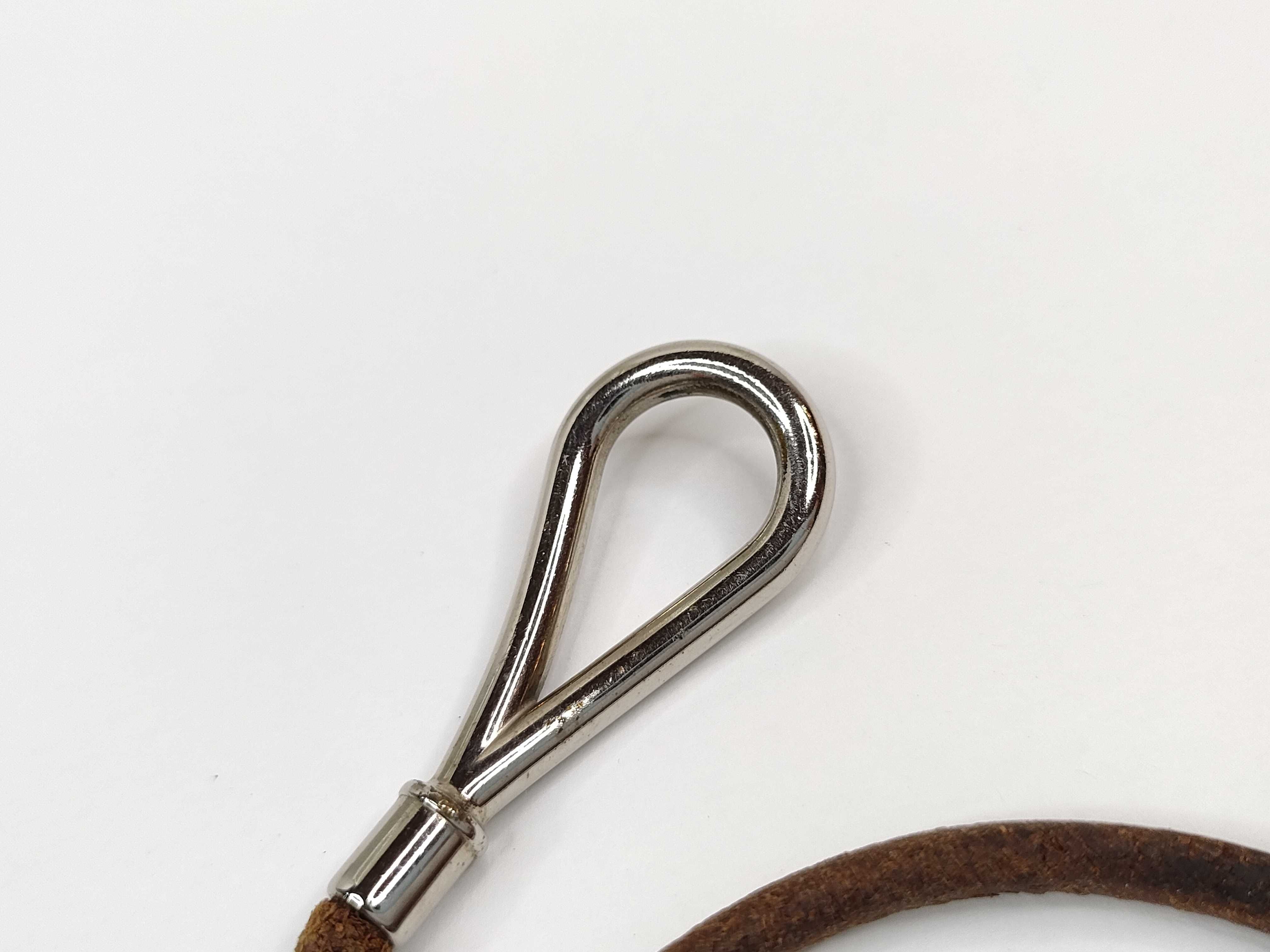 Jumbo Bracelet, Brown, Silver Hardware, Bracelet/Bangle — view 6