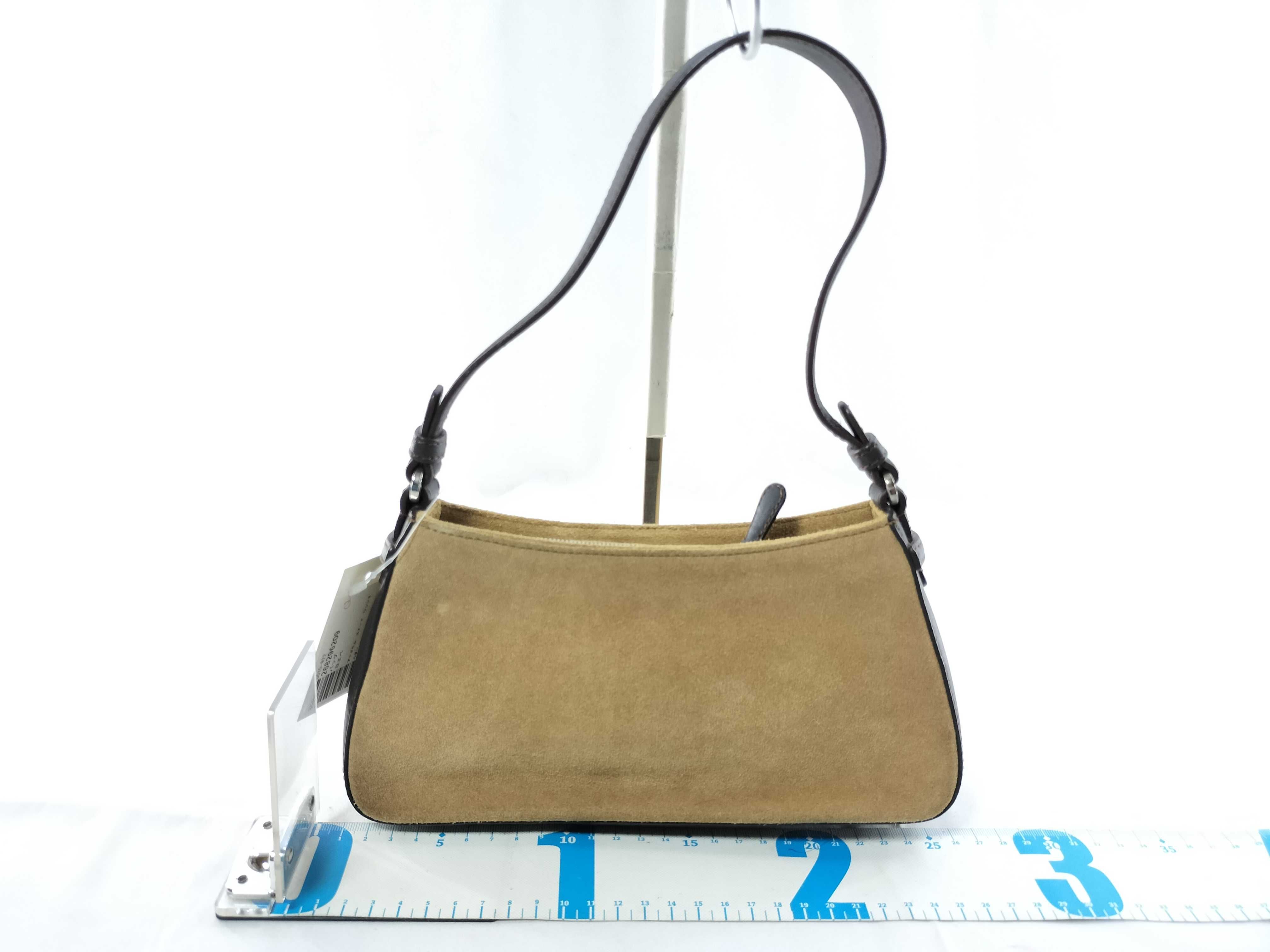 Anagram Suede One-Shoulder Bag — view 2