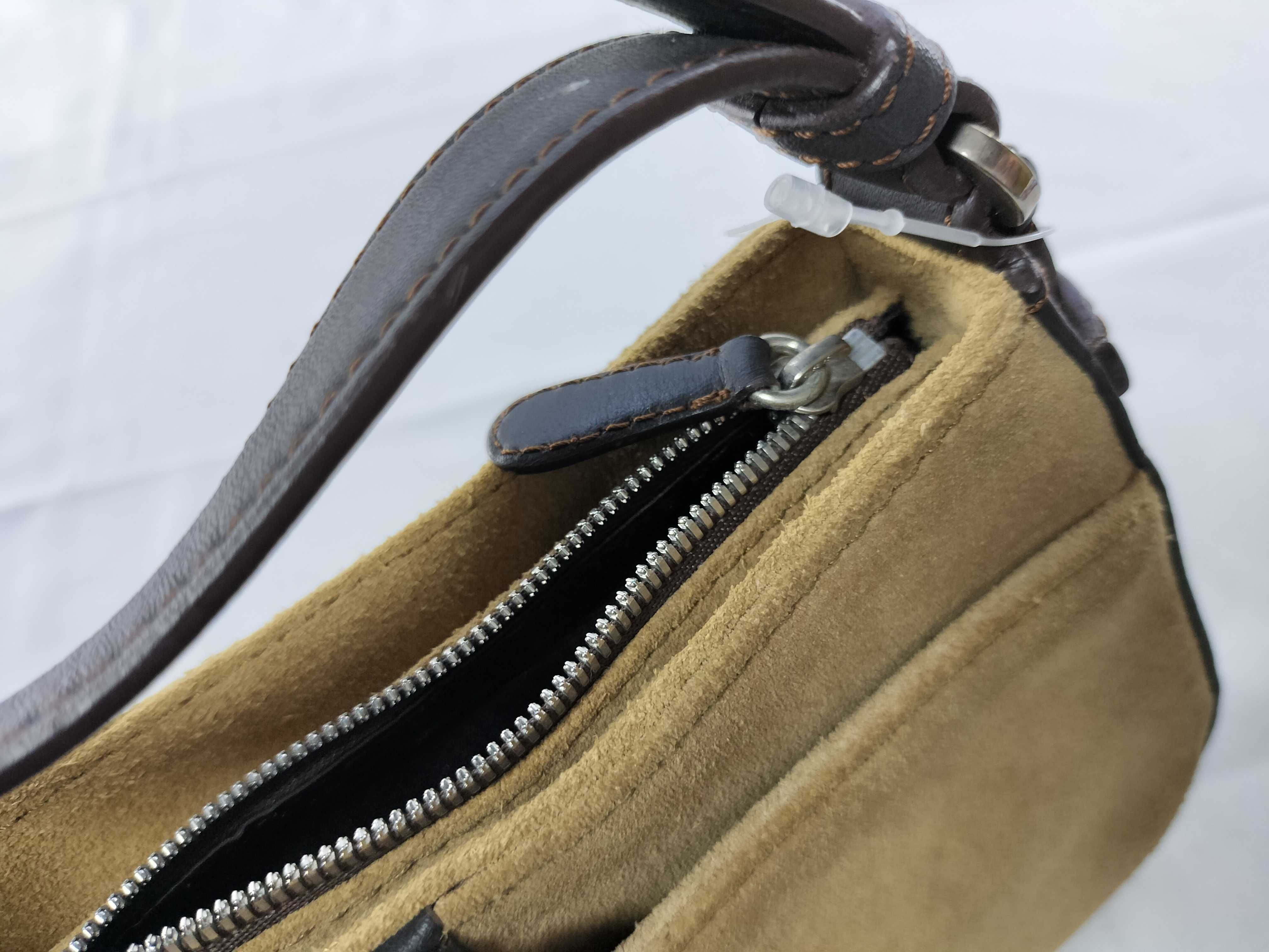Anagram Suede One-Shoulder Bag — view 11