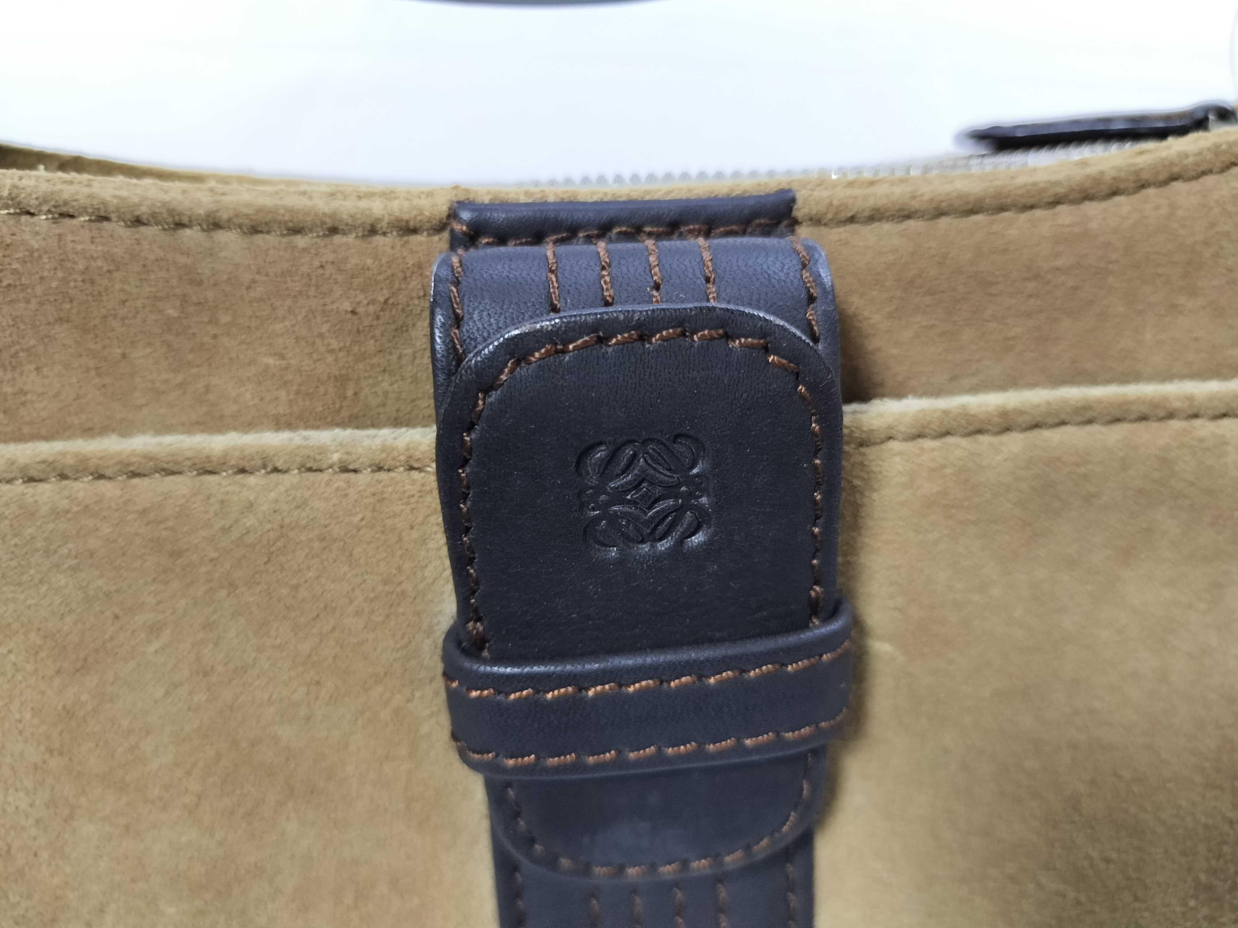 Anagram Suede One-Shoulder Bag — view 12
