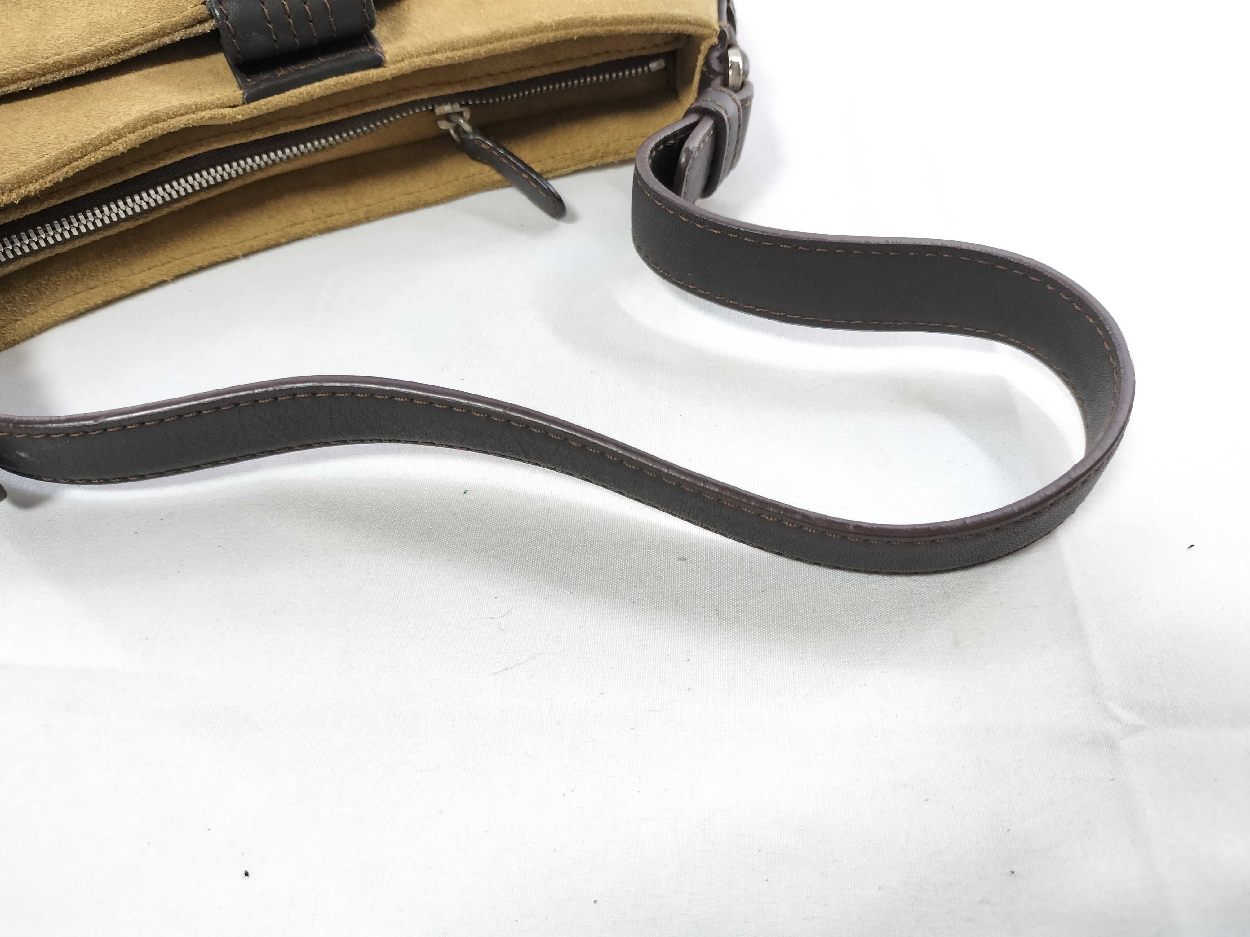 Anagram Suede One-Shoulder Bag — view 3