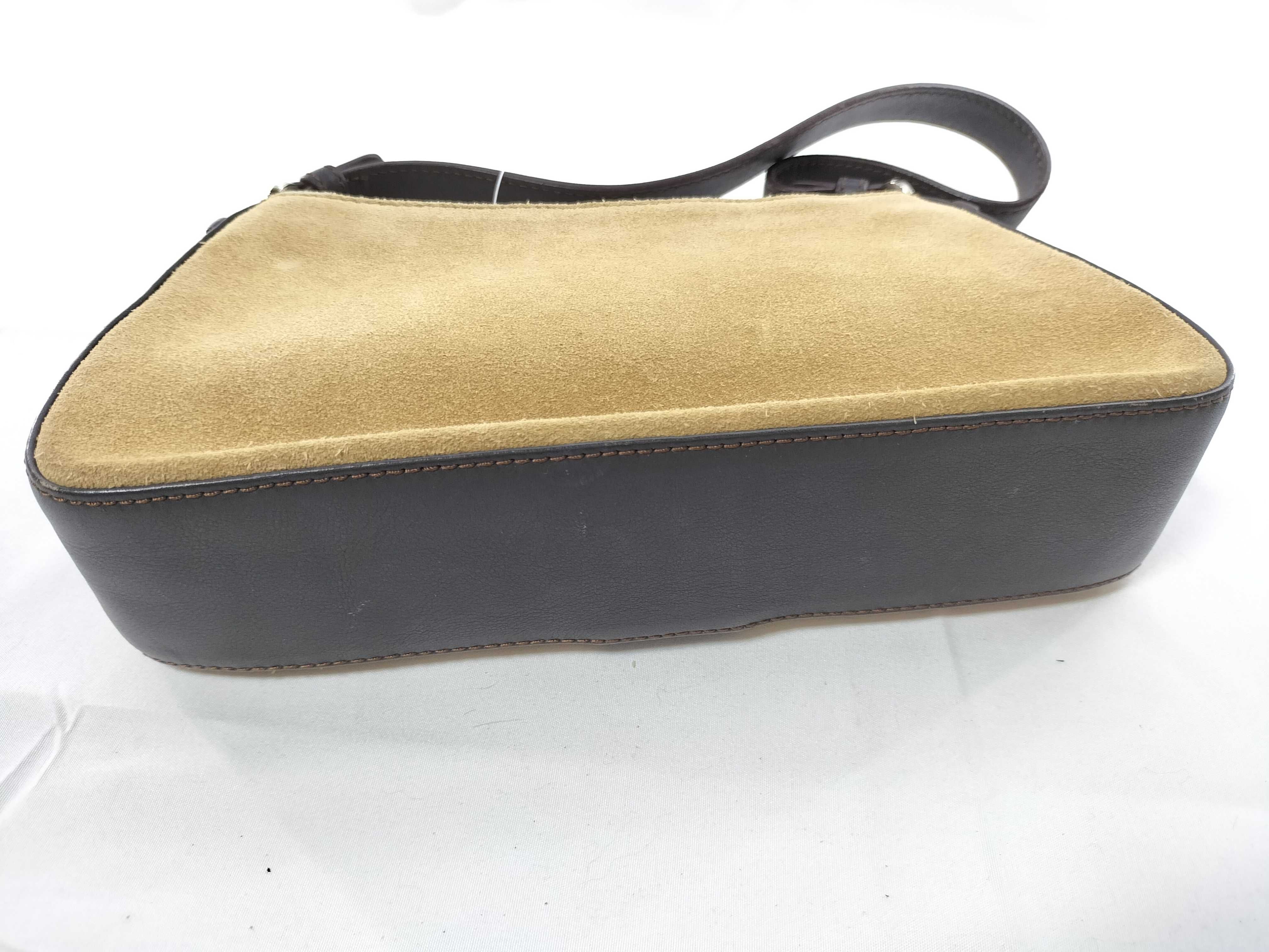 Anagram Suede One-Shoulder Bag — view 8