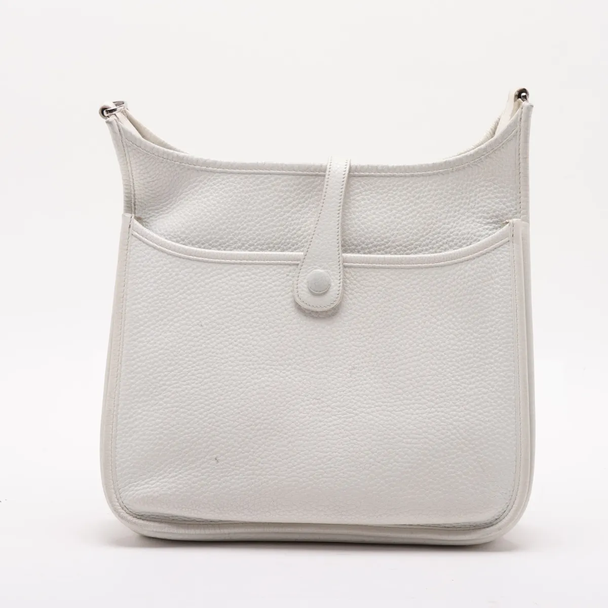 Evelyne II 29 PM Taurillon Clemence White Silver Hardware L: 2008 — view 2