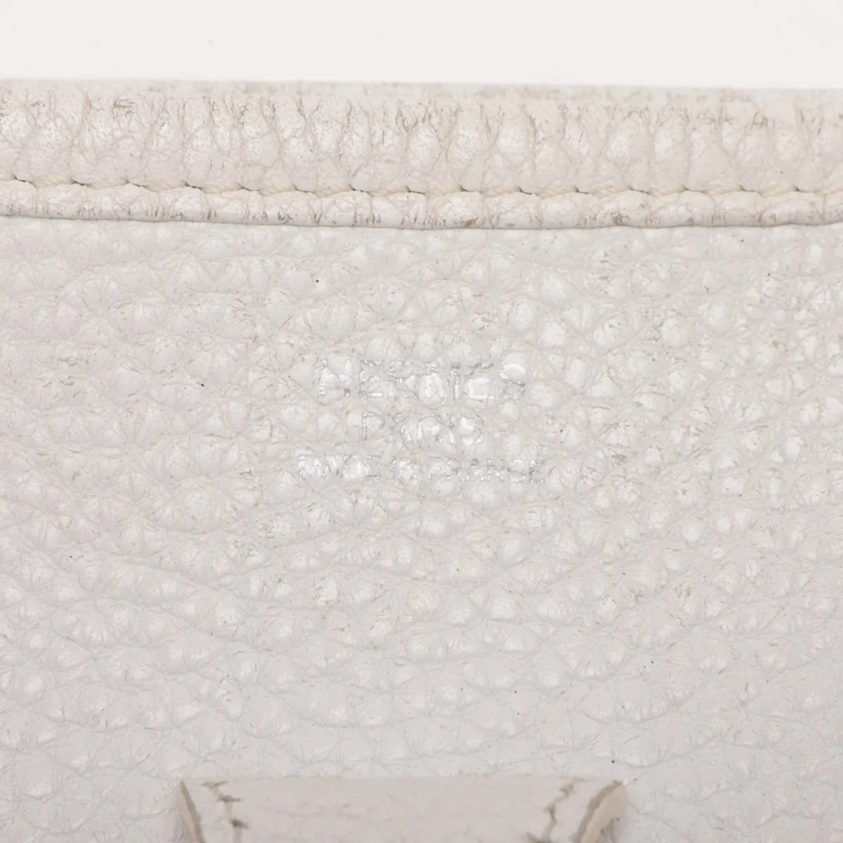 Evelyne II 29 PM Taurillon Clemence White Silver Hardware L: 2008 — view 8
