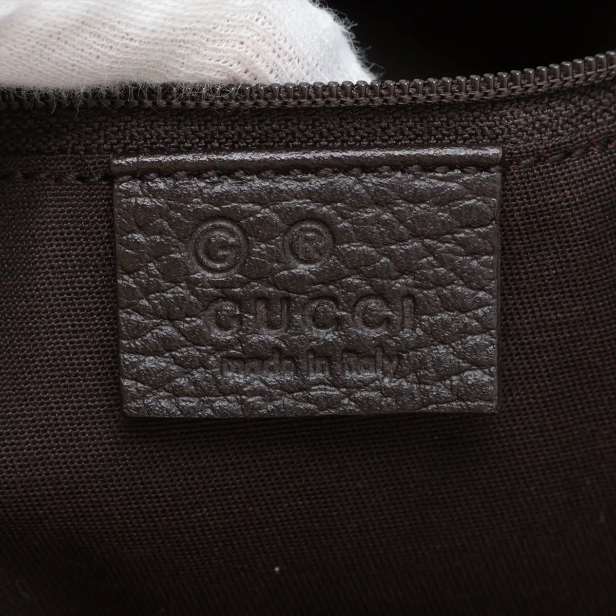 GG Canvas 257248 Canvas x Leather Tote Bag Brown Outlet — view 9