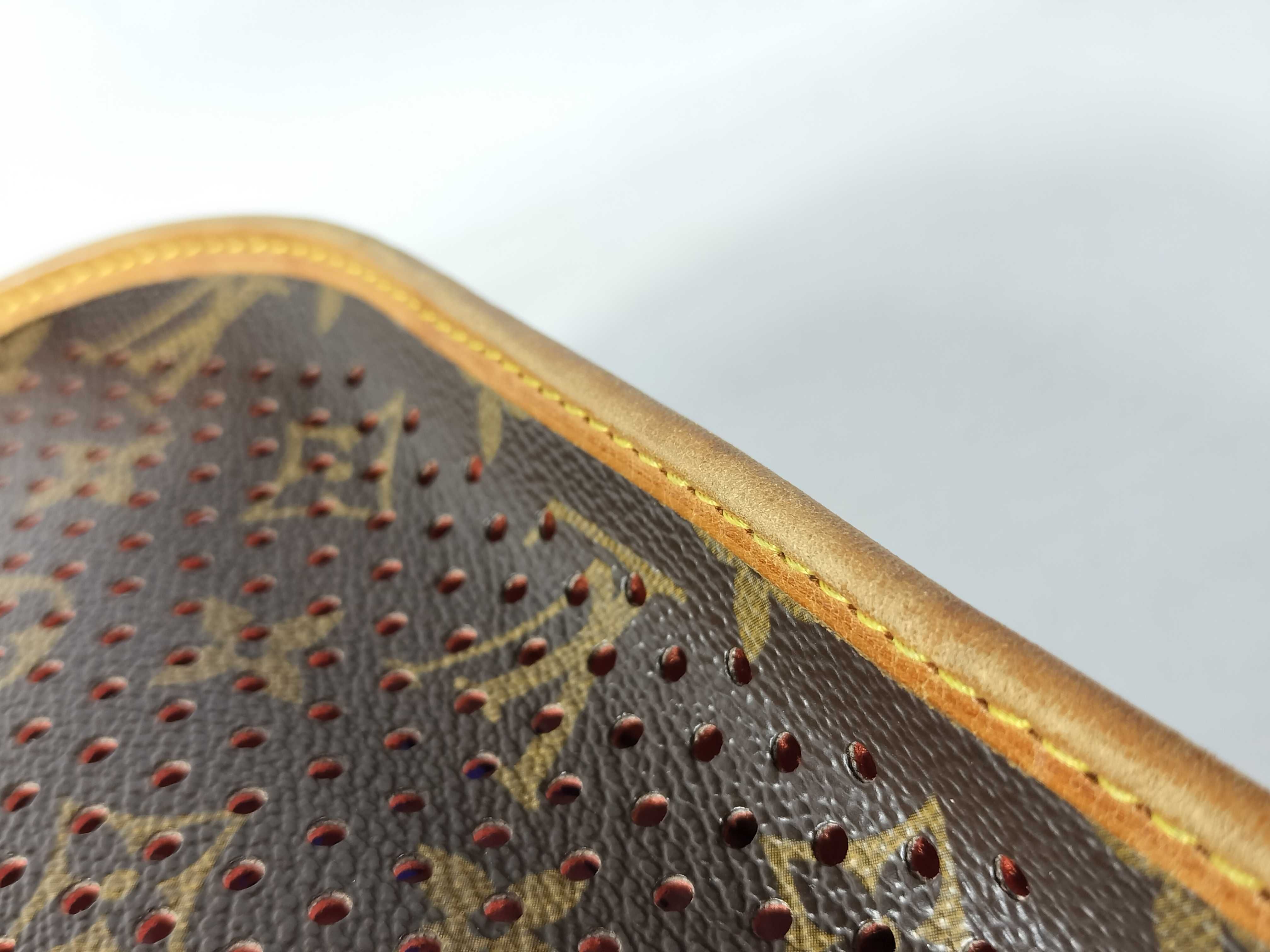 Monogram Vuitton Perforated Shoulder Bag — view 9