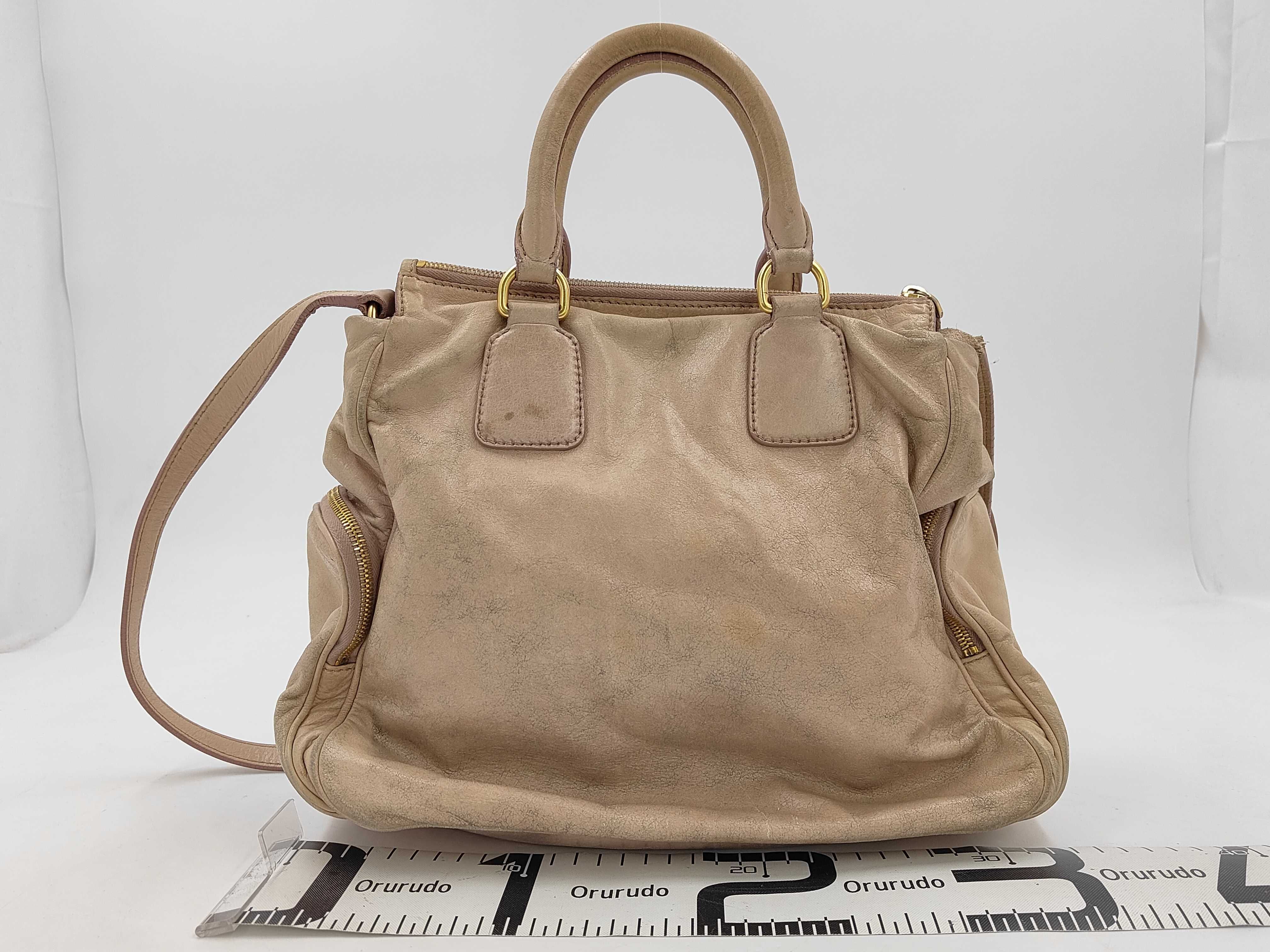 2-way Leather Madras Shoulder Bag — view 2