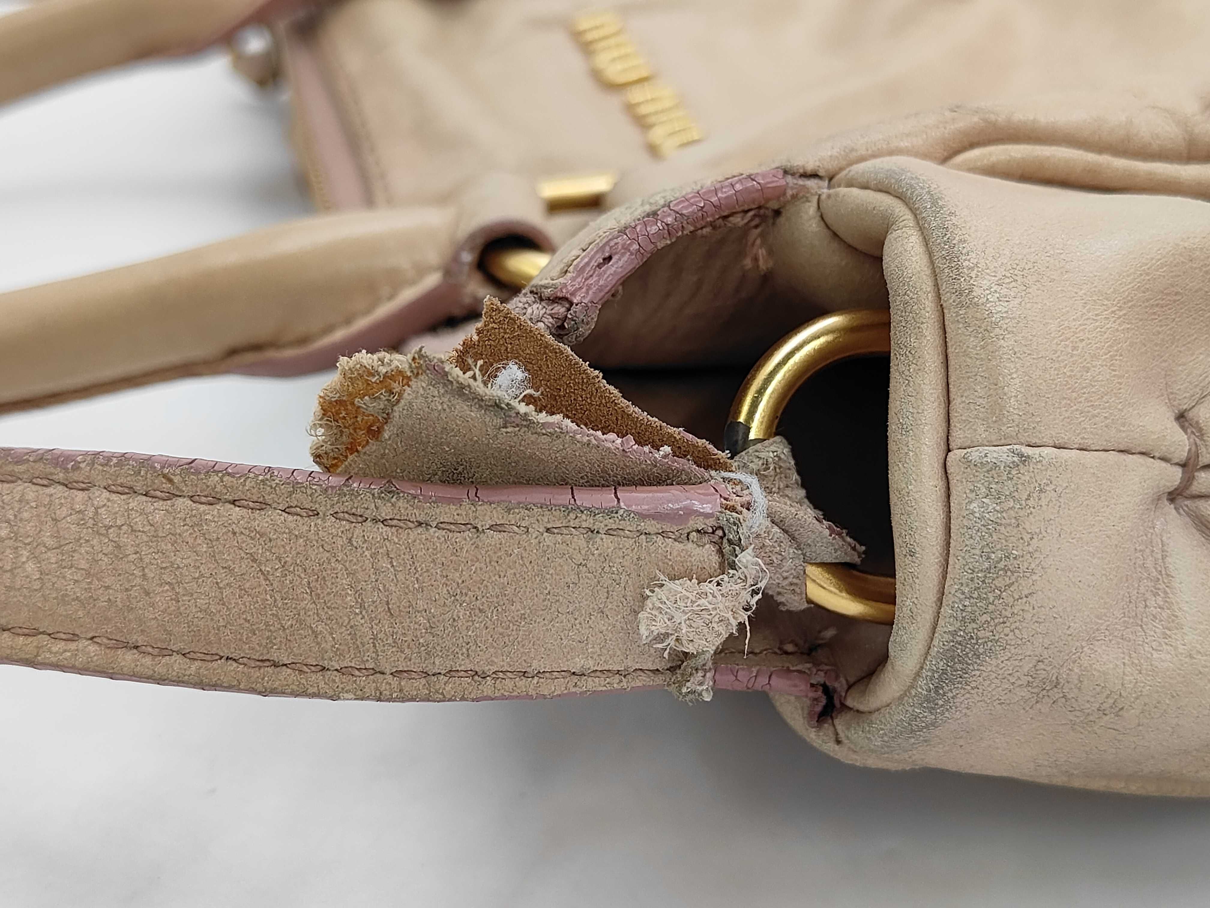 2-way Leather Madras Shoulder Bag — view 12