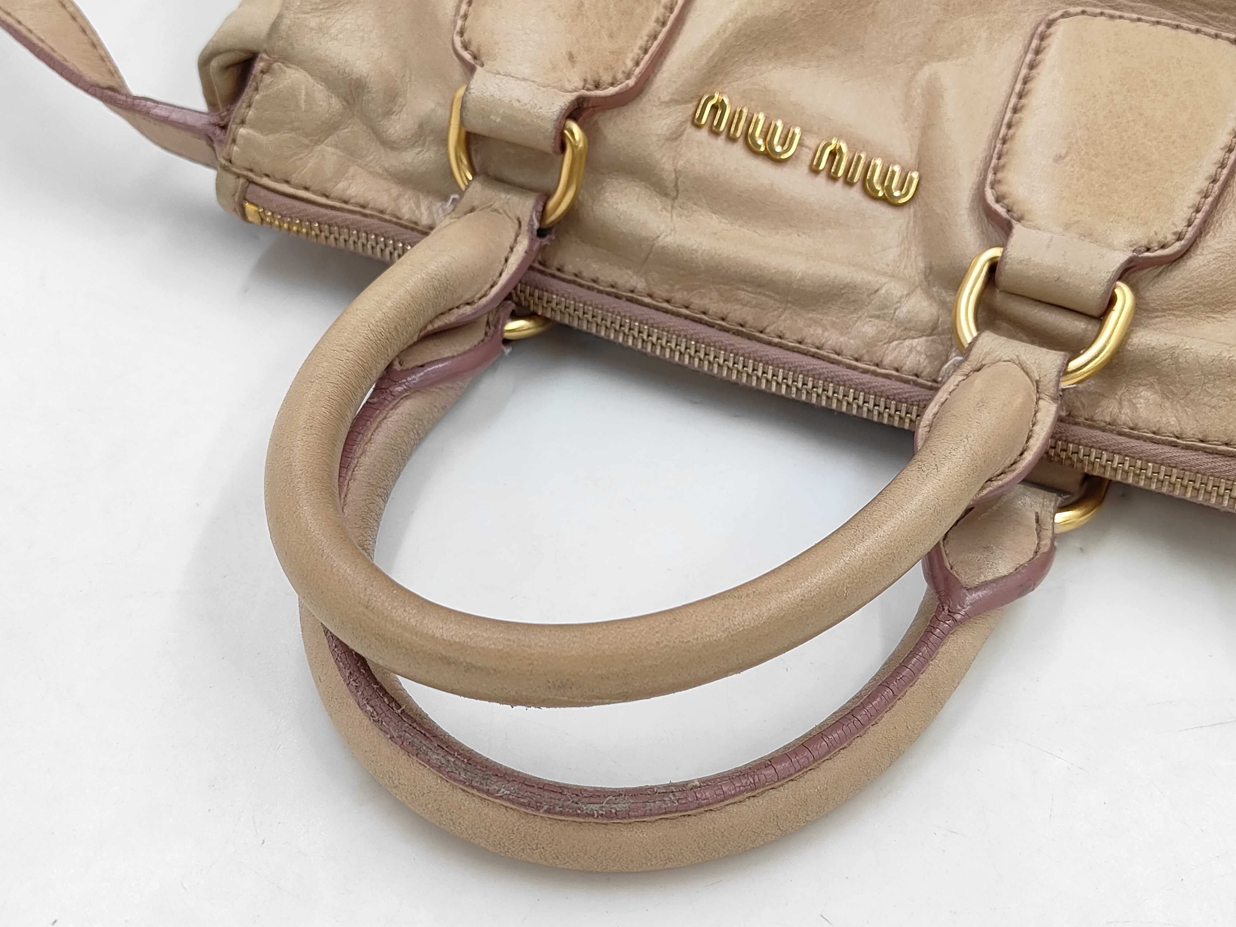 2-way Leather Madras Shoulder Bag — view 3