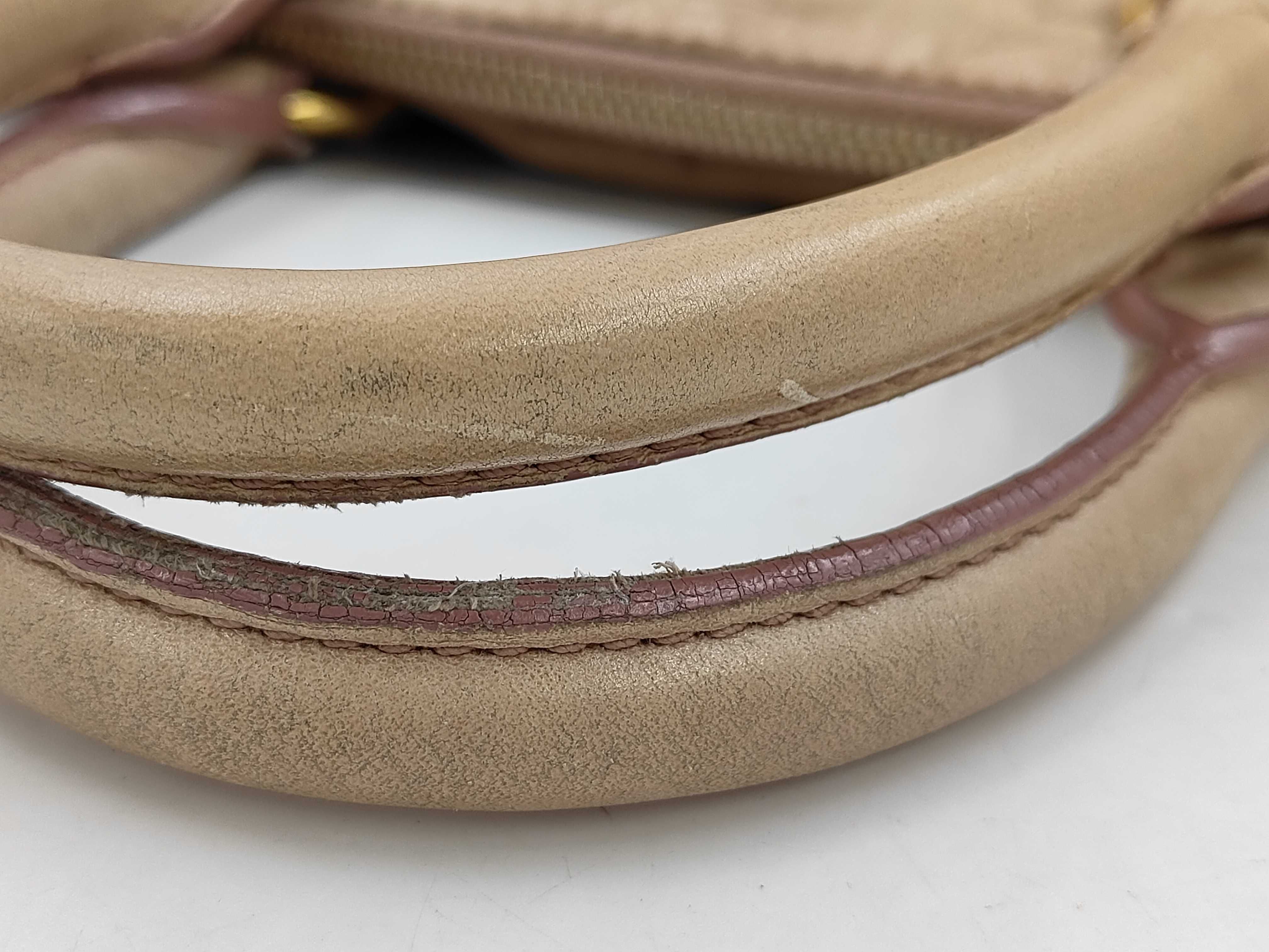 2-way Leather Madras Shoulder Bag — view 4