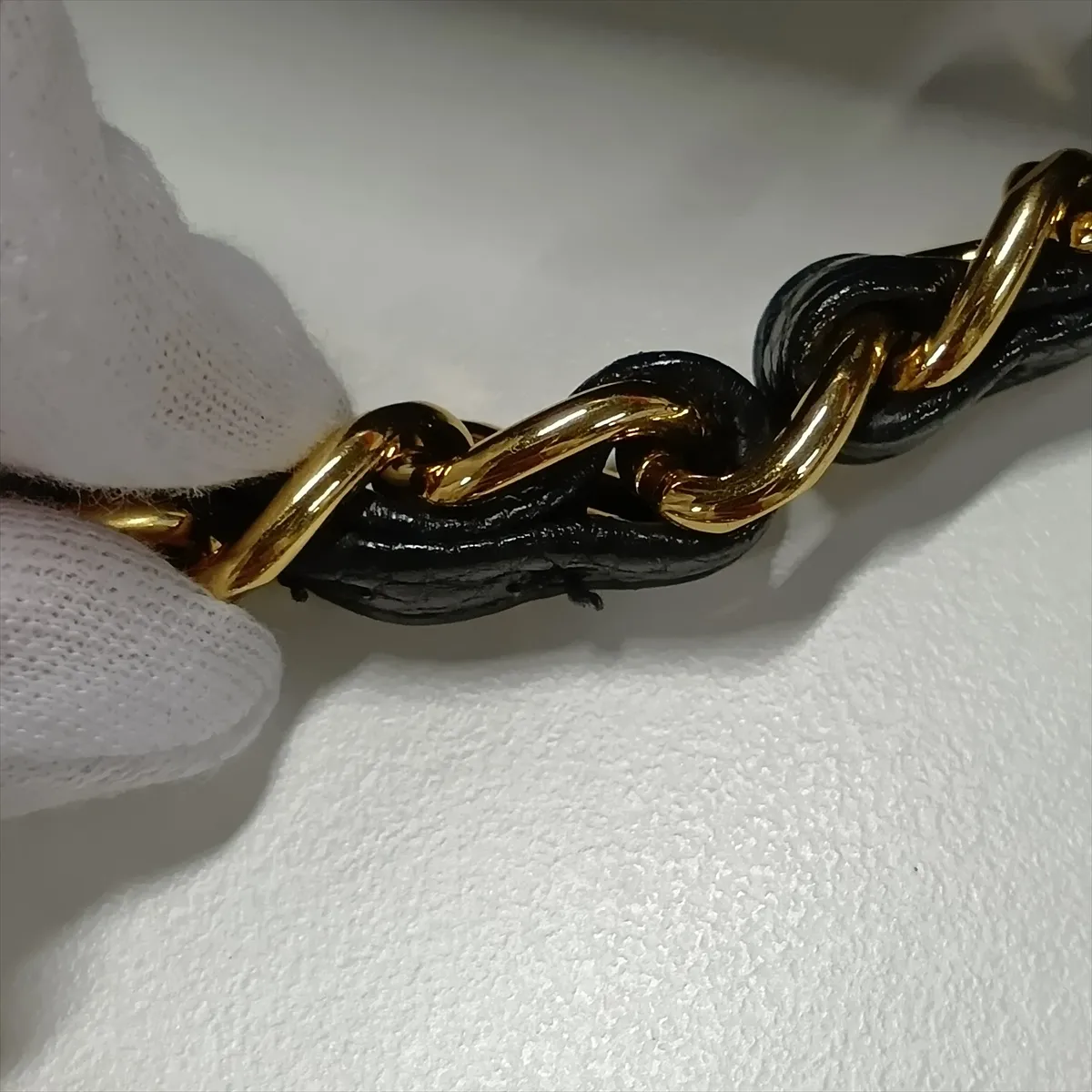 [Individually packaged] Chanel Large Matelassé 30 Caviar Skin Double Flap Double Chain Bag, Black with Gold Hardware, 21763217, Serial Number 21-A58600 — view 14