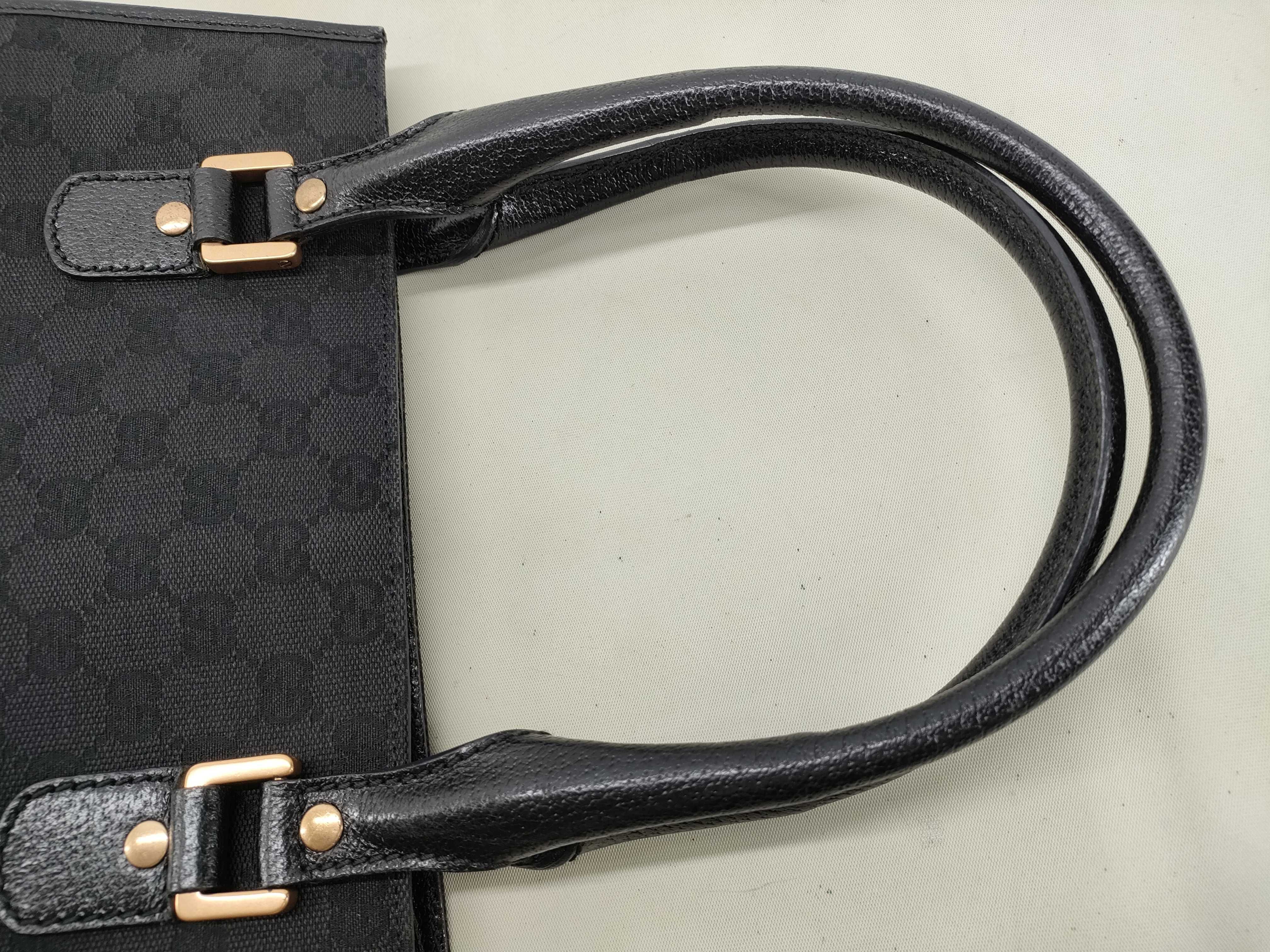 GG Canvas Tote Bag Handbag 124260 with Studs and Gold Hardware — view 5