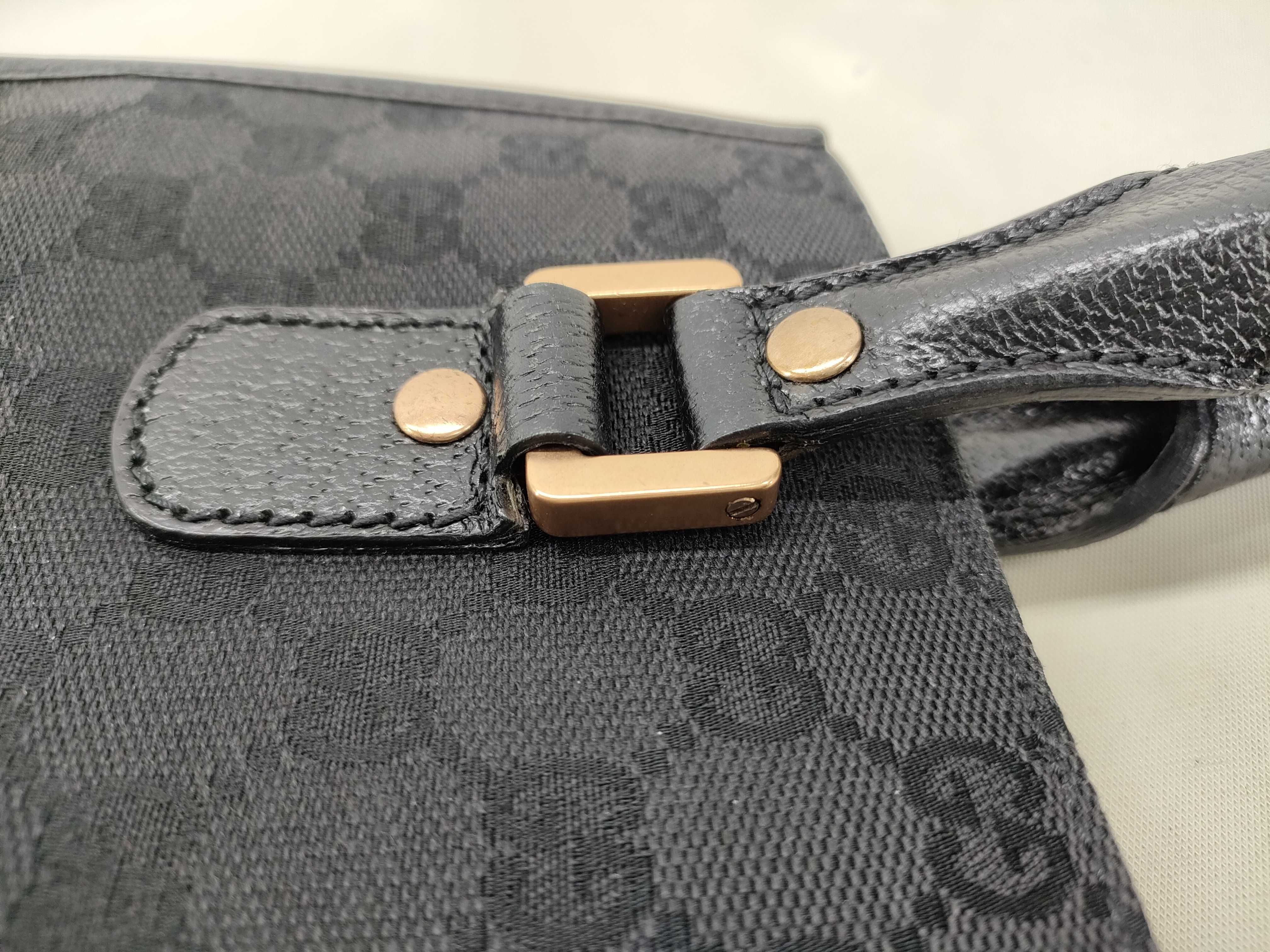 GG Canvas Tote Bag Handbag 124260 with Studs and Gold Hardware — view 6