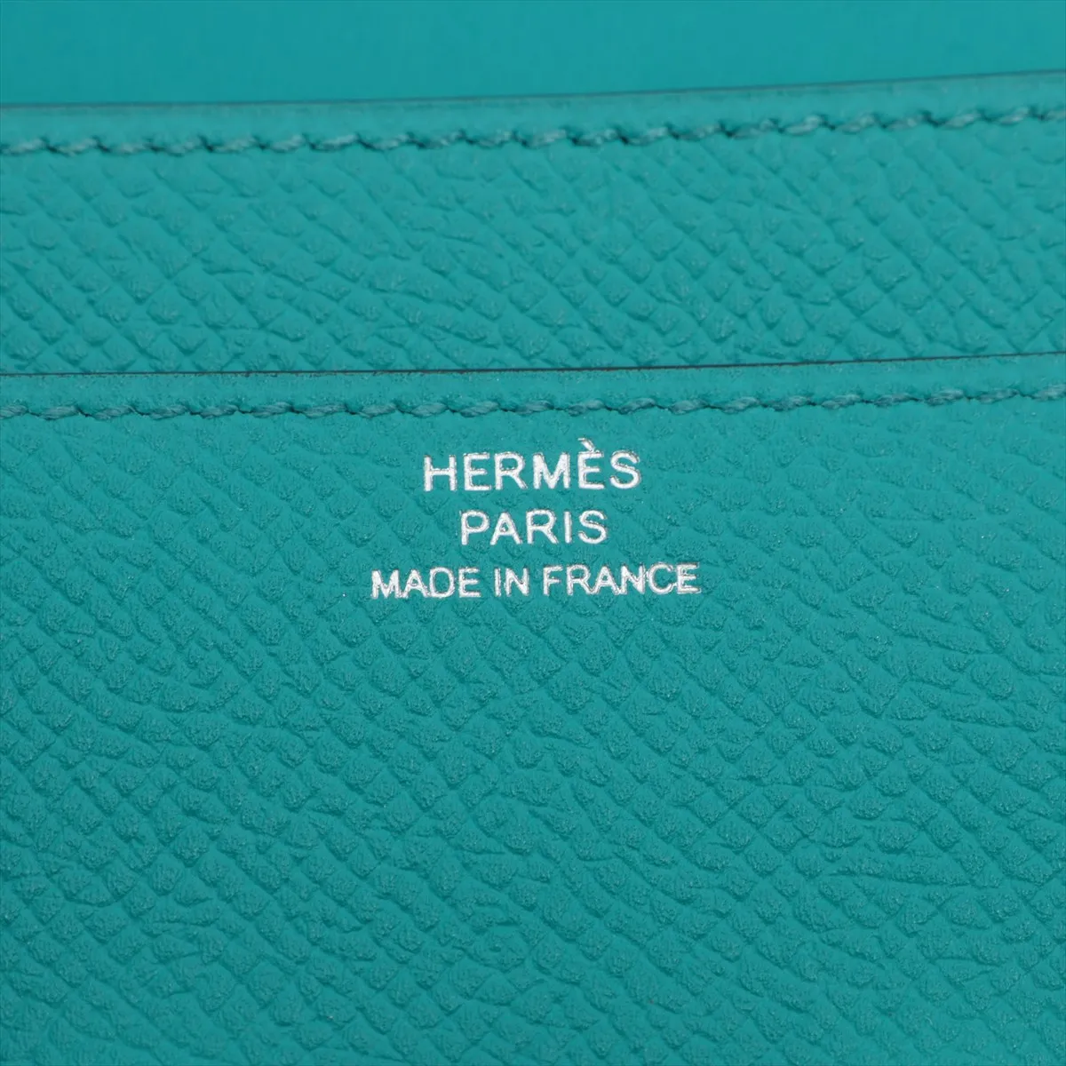 Constance Long Wallet, Veau Epsom Leather, Vert Verone, Silver Hardware, X: 2016 — view 11